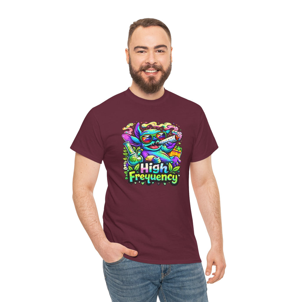 Psychedelic Cat 'High Frequency' Graphic Tee