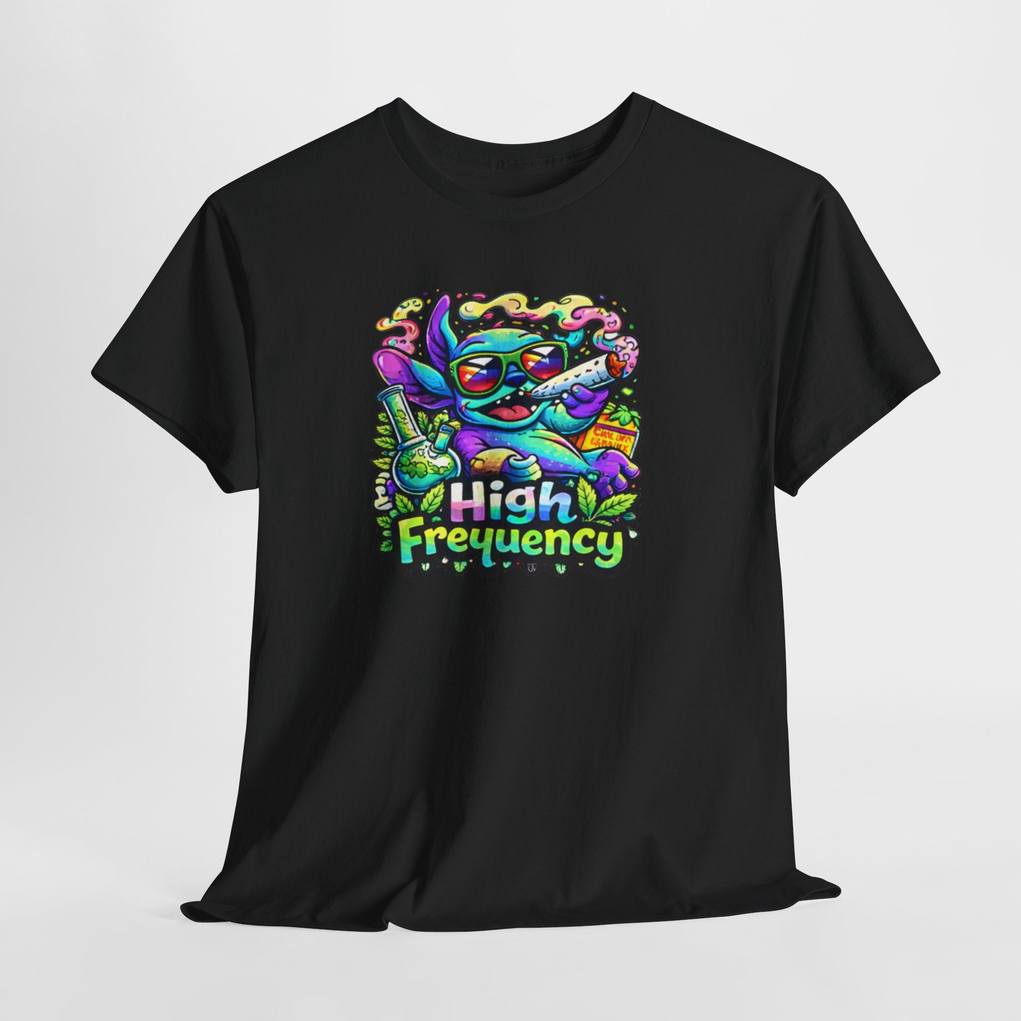 Psychedelic Cat 'High Frequency' Graphic Tee