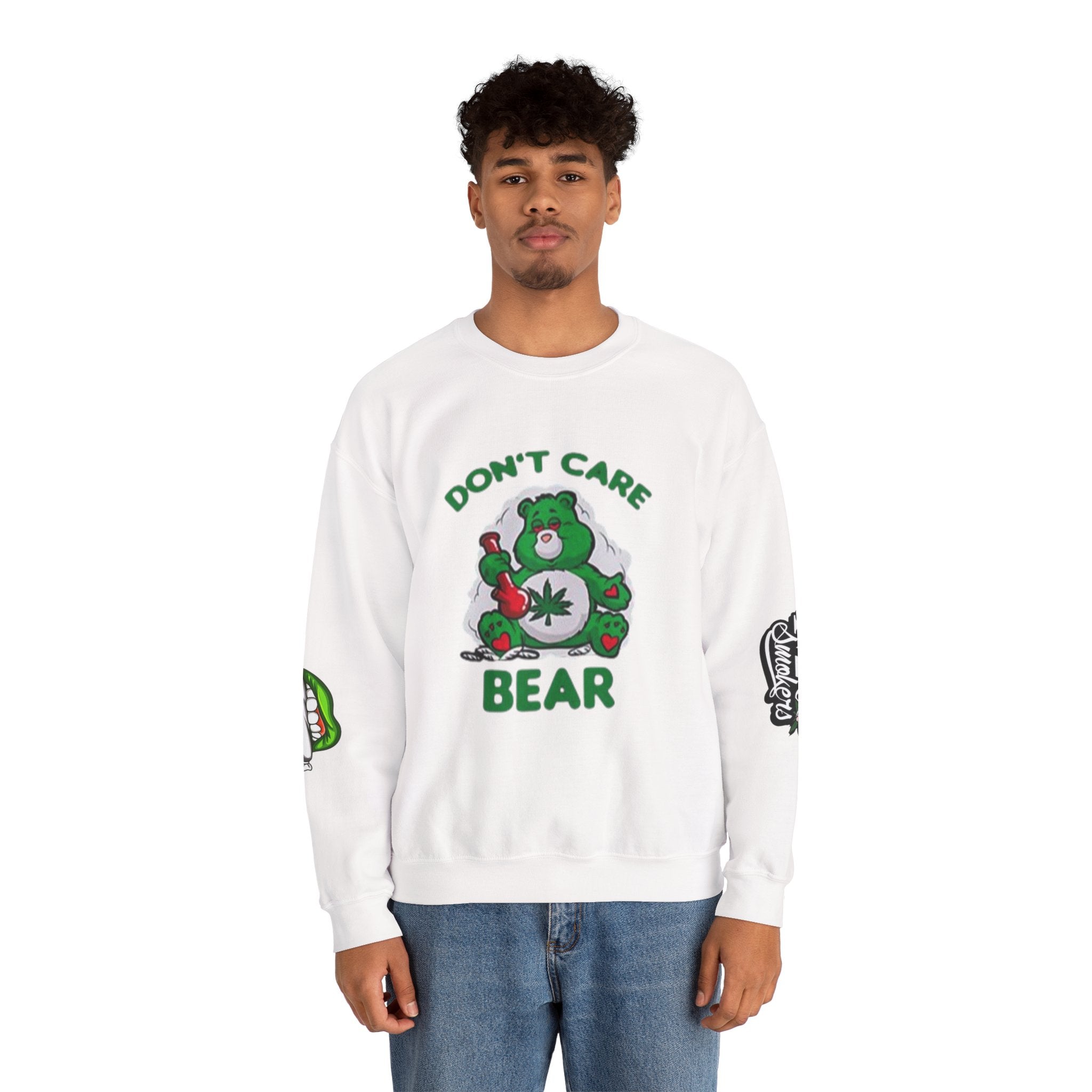 I Don't Care Bear Sweatshirt — Funny Graphic Crewneck