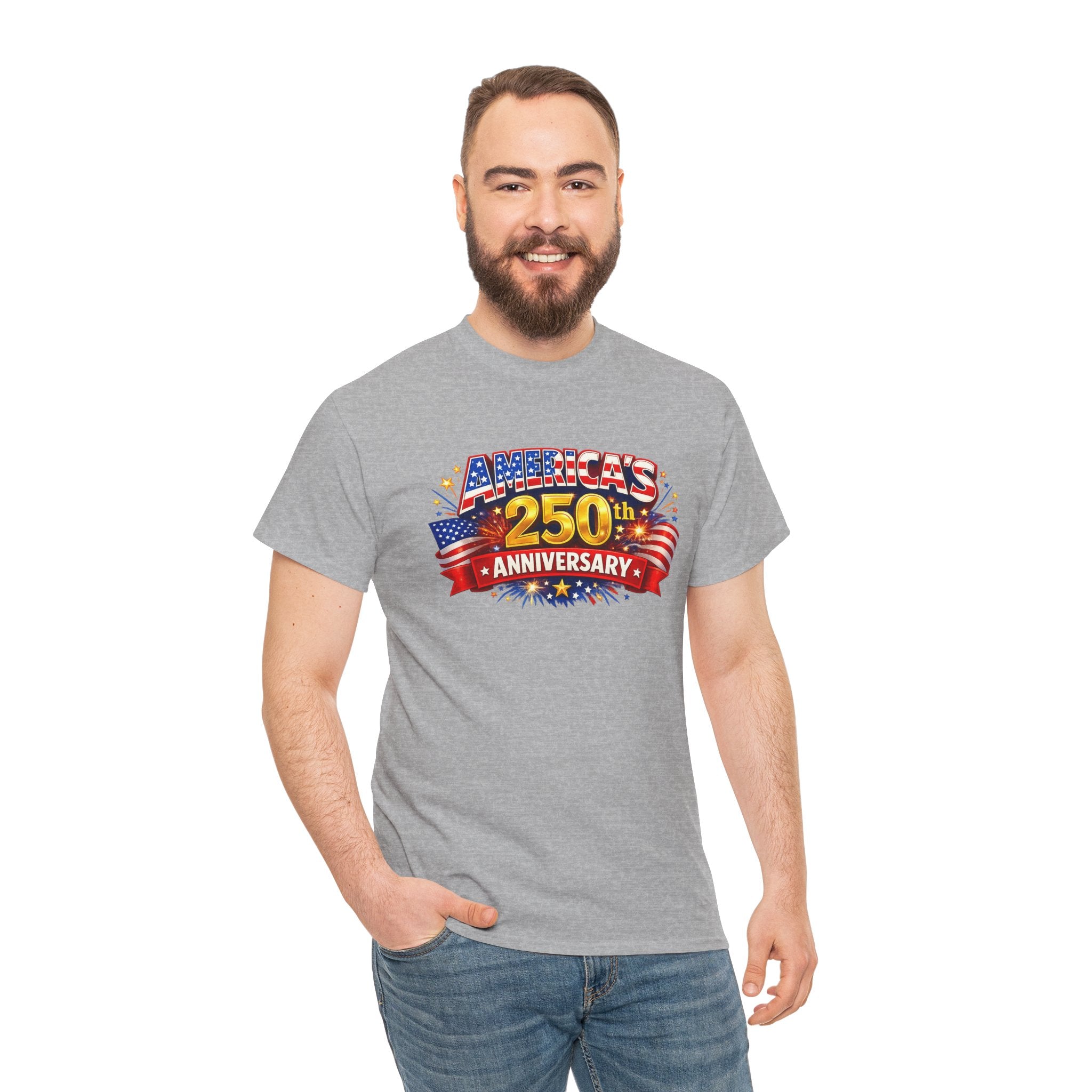 America's 250th Anniversary T-Shirt — Patriotic 4th of July Tee