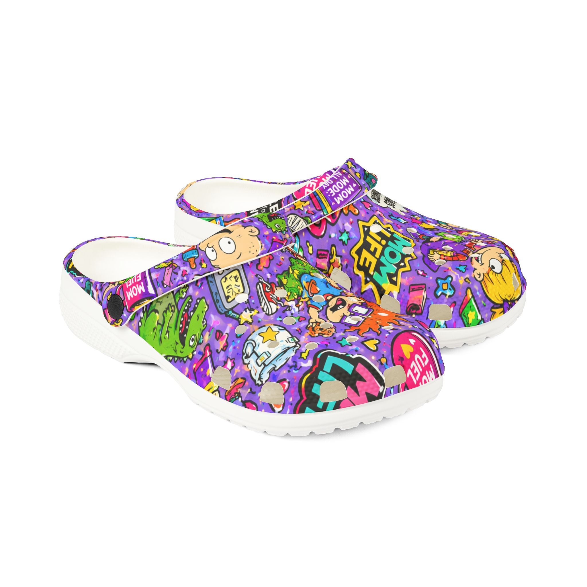 Cartoon Chaos EVA Clogs – Colorful Kids' Slip-On Foam Shoes