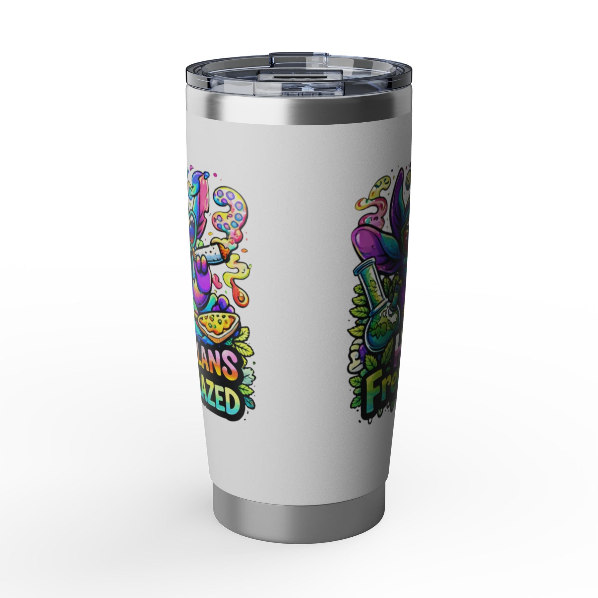 20oz Tumbler — Colorful Vagabond Travel Cup with 'Vagabond' Adventure Artwork