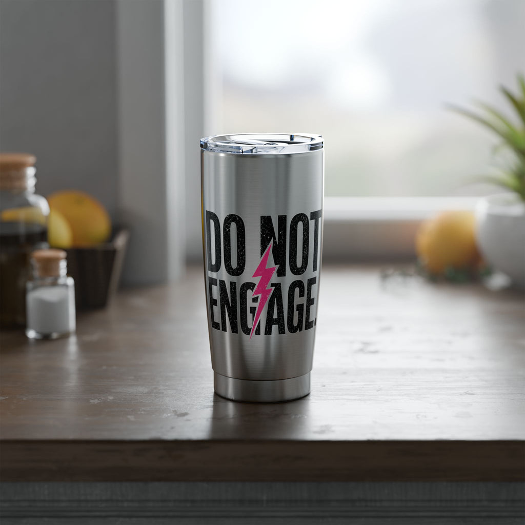 20oz Insulated Tumbler — Bold "Do Not Enlarge" Minimalist Stainless Travel Cup