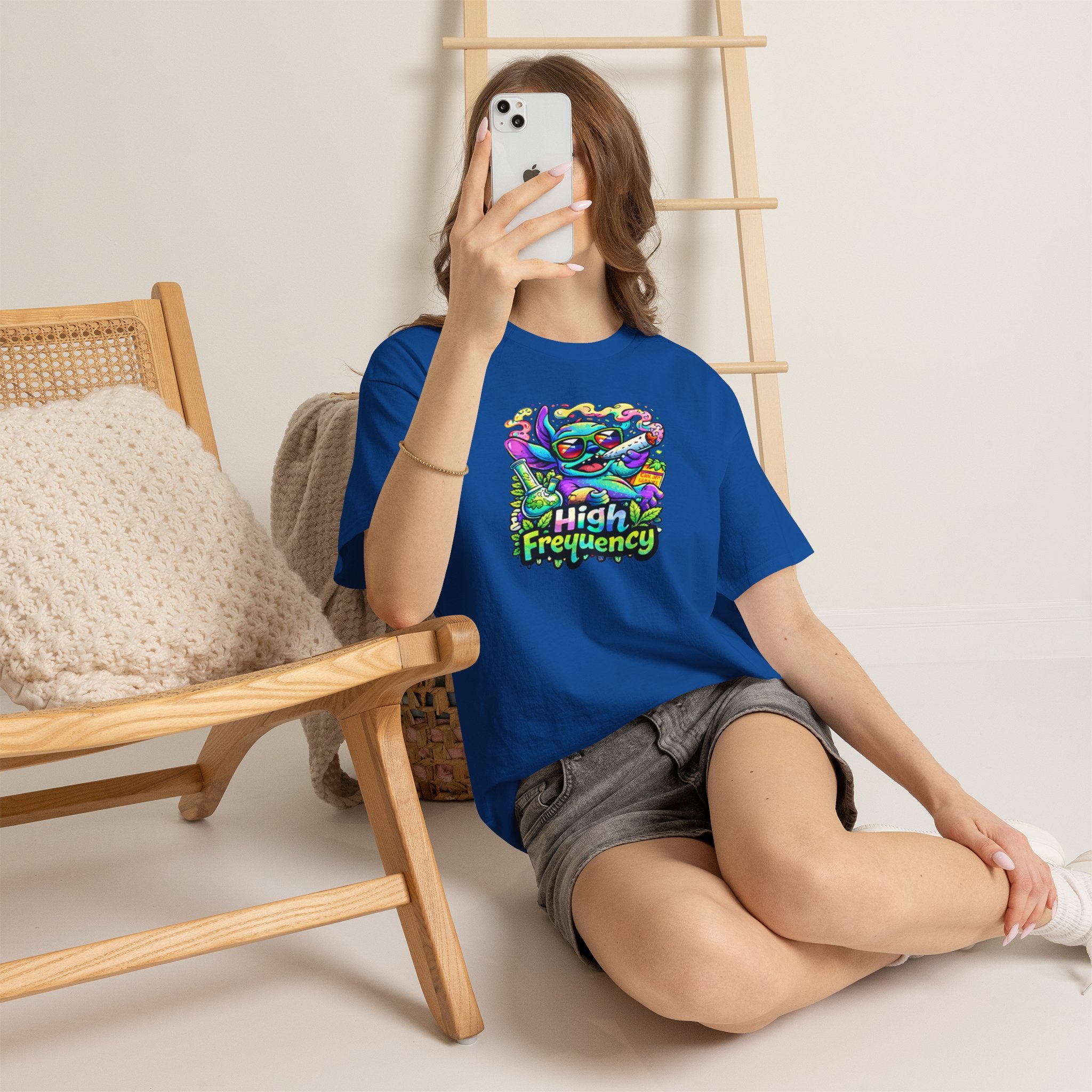 Psychedelic Cat 'High Frequency' Graphic Tee