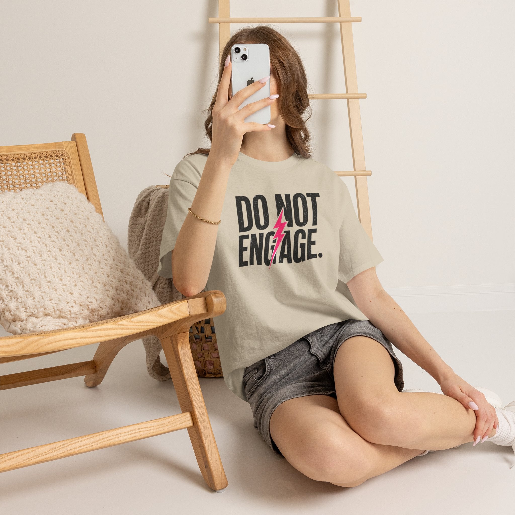 Do Not Engage Lightning Tee — Funny Bold Graphic T‑Shirt