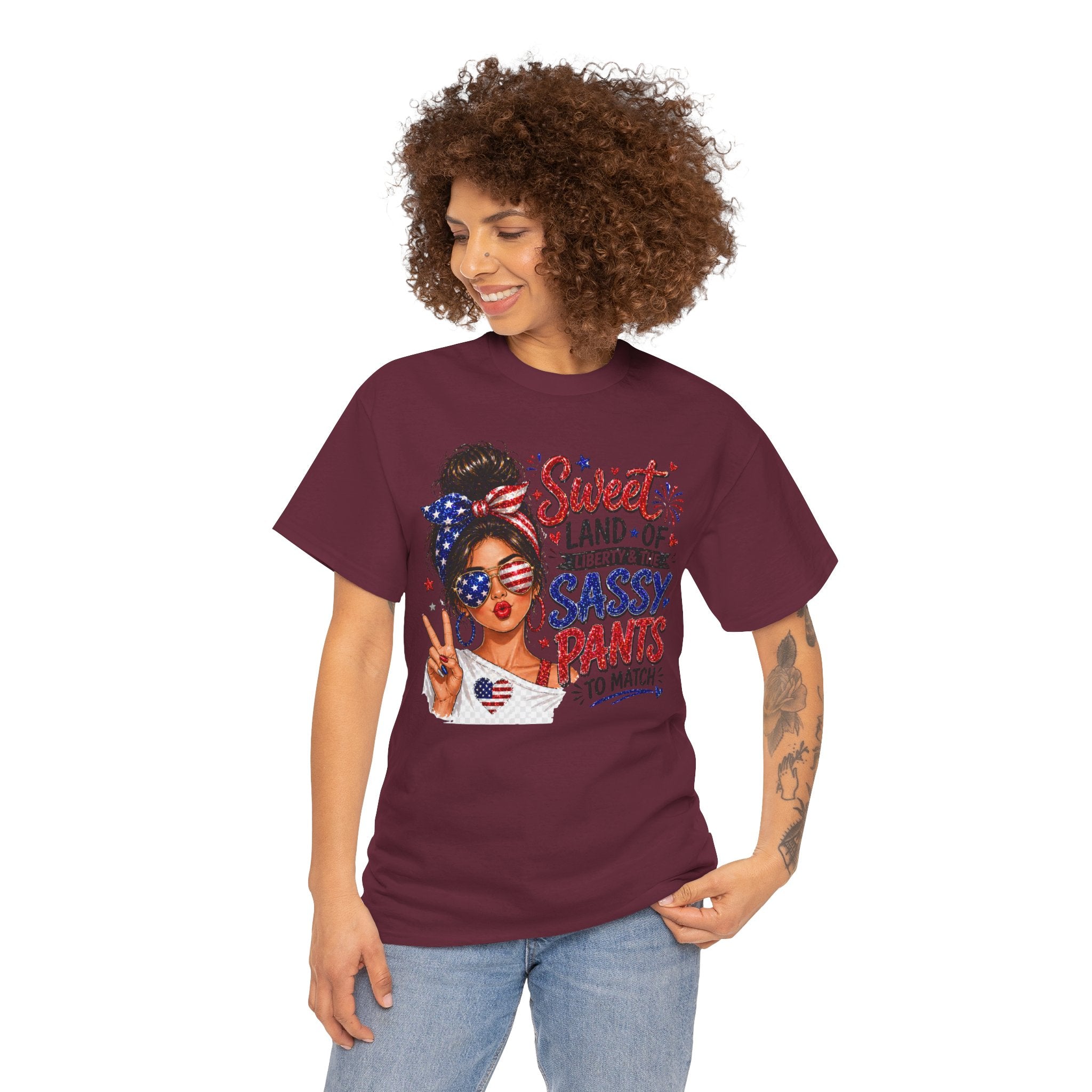 Patriotic 'Sweet Land of Liberty' Sassy Pants Tee