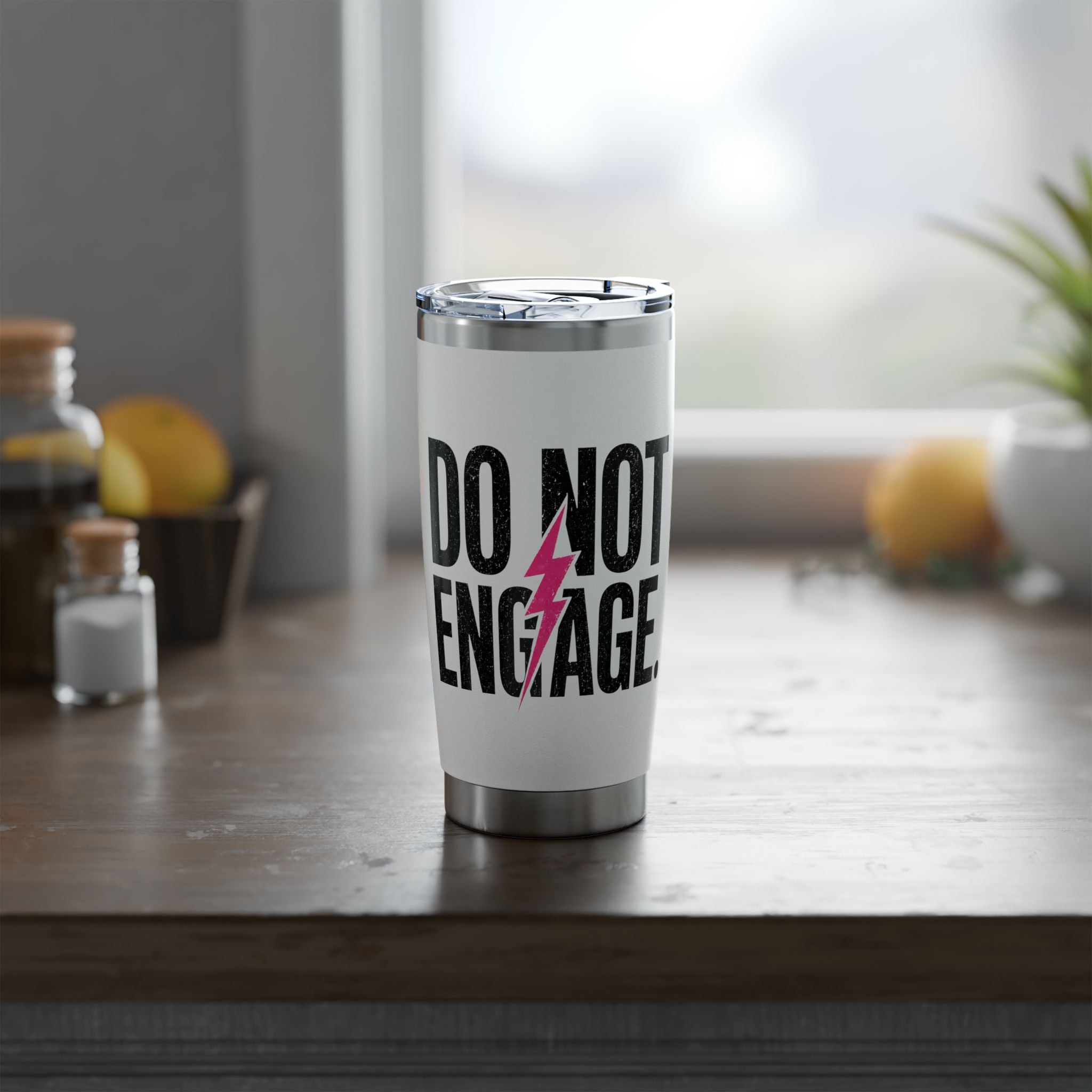20oz Insulated Tumbler — Bold "Do Not Enlarge" Minimalist Stainless Travel Cup
