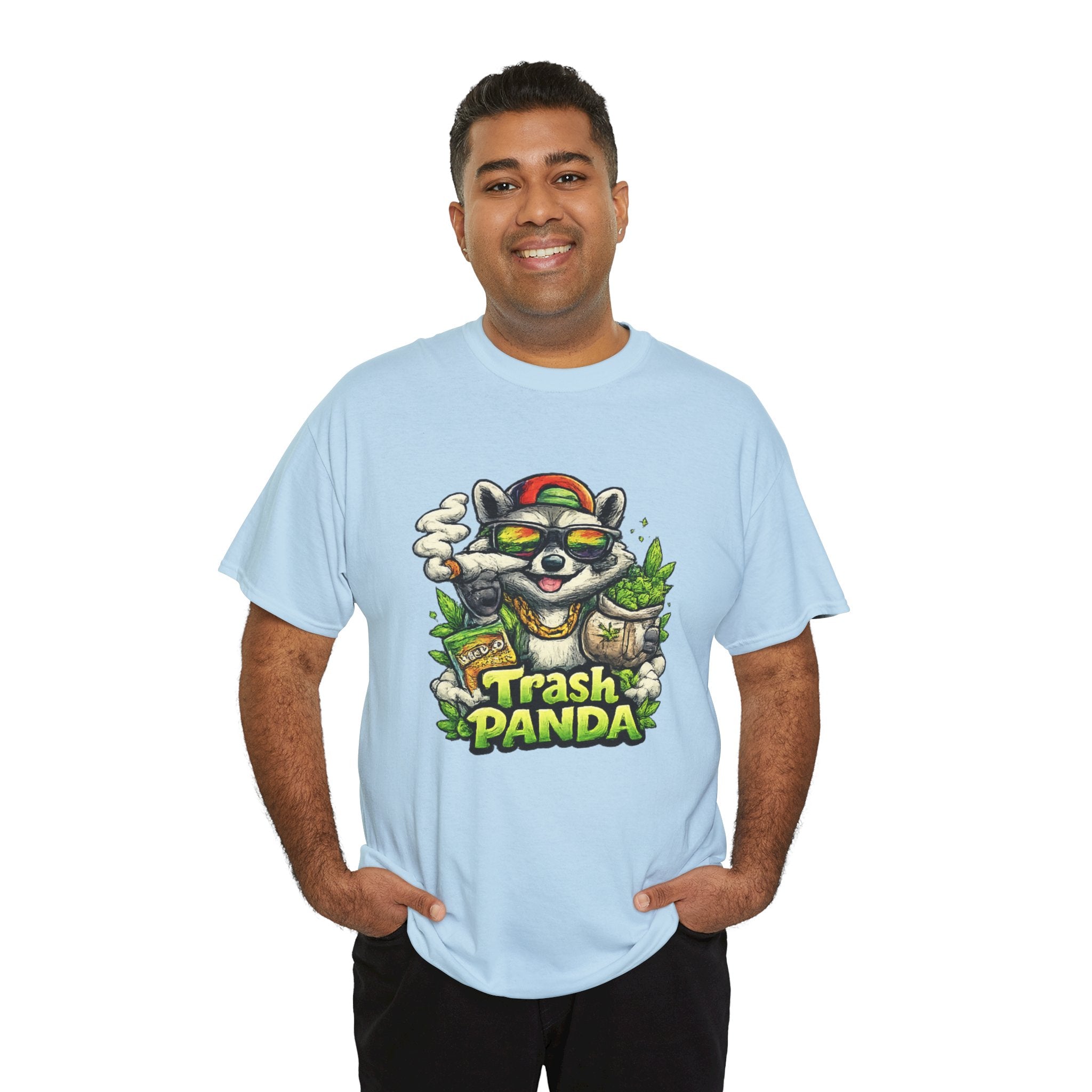 Trash Panda Graphic Tee — Funny Raccoon Streetwear Shirt
