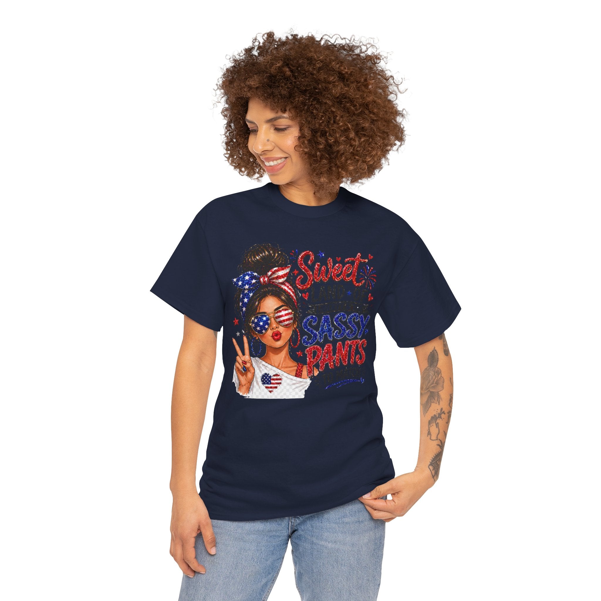 Patriotic 'Sweet Land of Liberty' Sassy Pants Tee