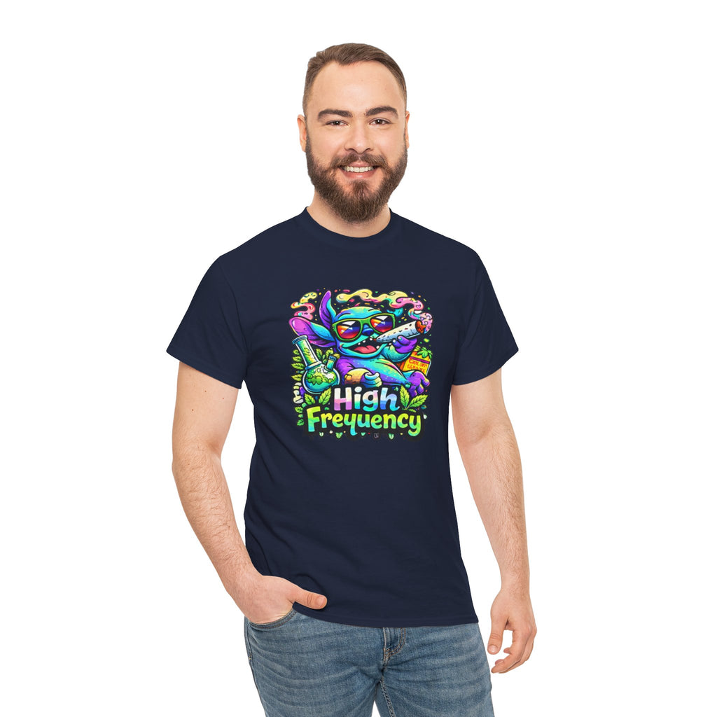 Psychedelic Cat 'High Frequency' Graphic Tee