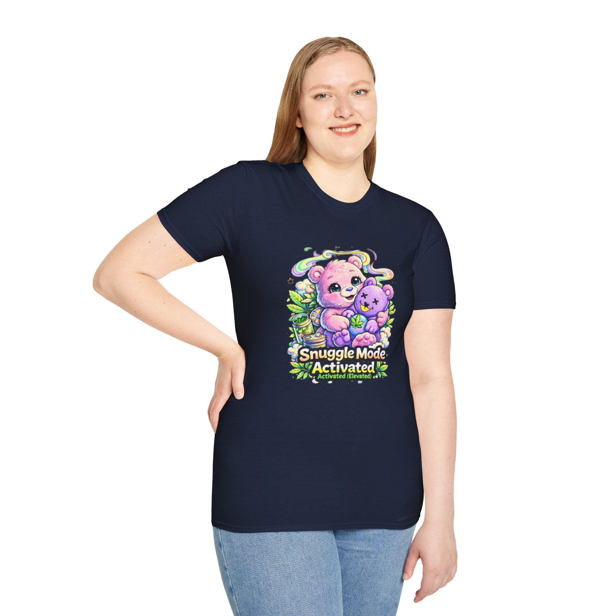 Snuggle Mode Activated T-Shirt — Cute Bear Cuddle Graphic Tee