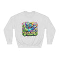 Let's Get Stoned Crewneck Sweatshirt – Colorful Psychedelic Alien Graphic