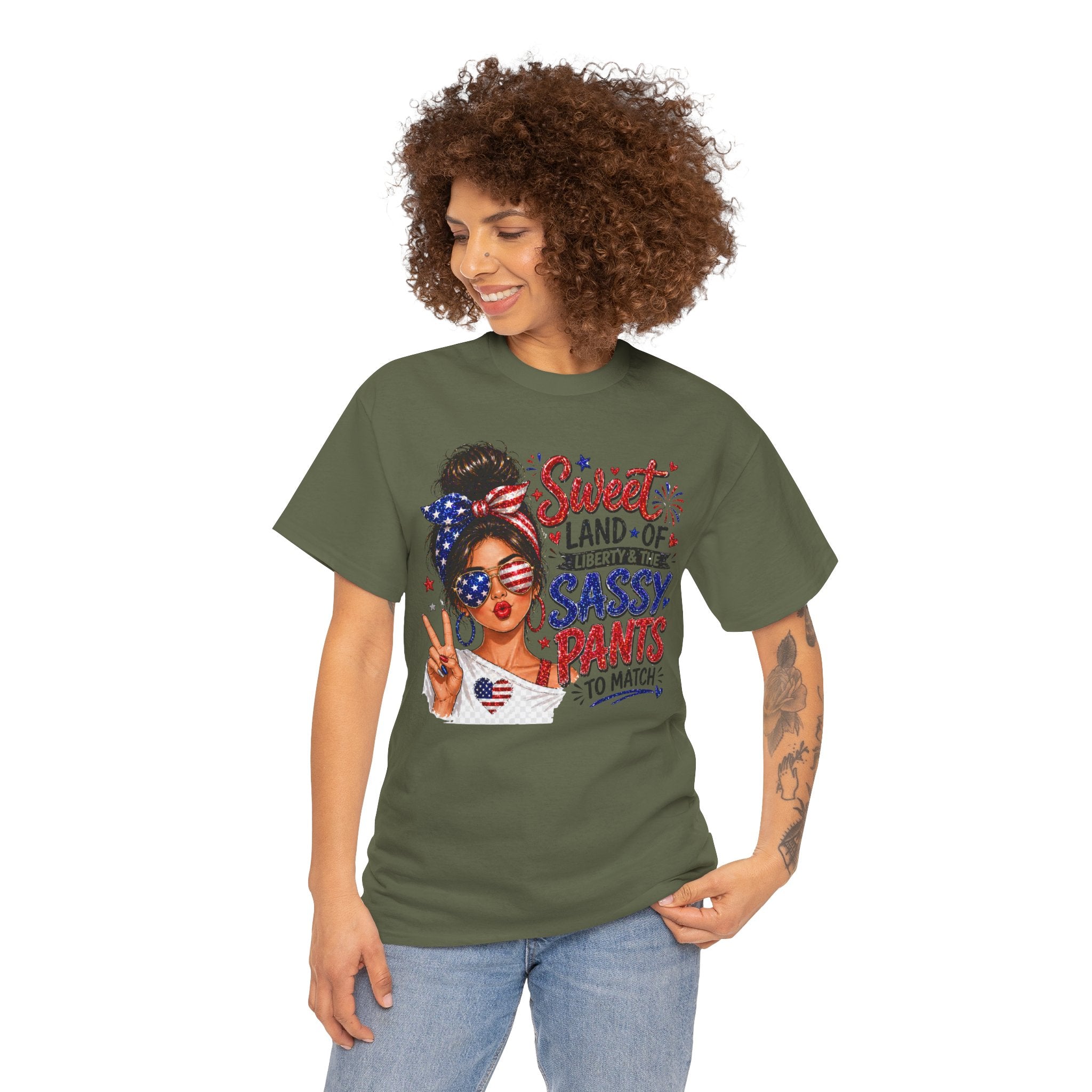 Patriotic 'Sweet Land of Liberty' Sassy Pants Tee