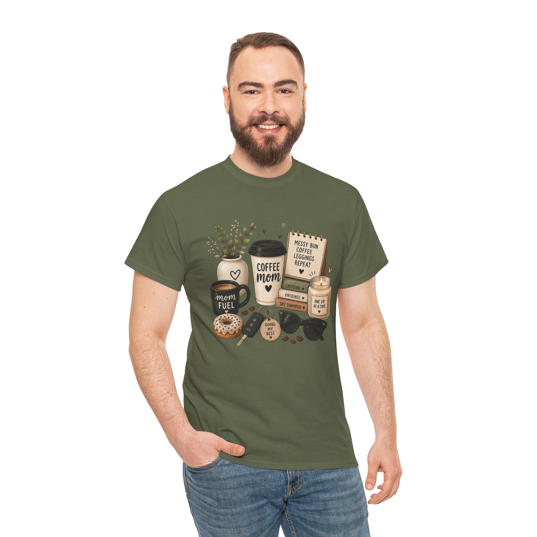 Coffee Mom Tee — Cute Coffee & Cookies Graphic T-Shirt