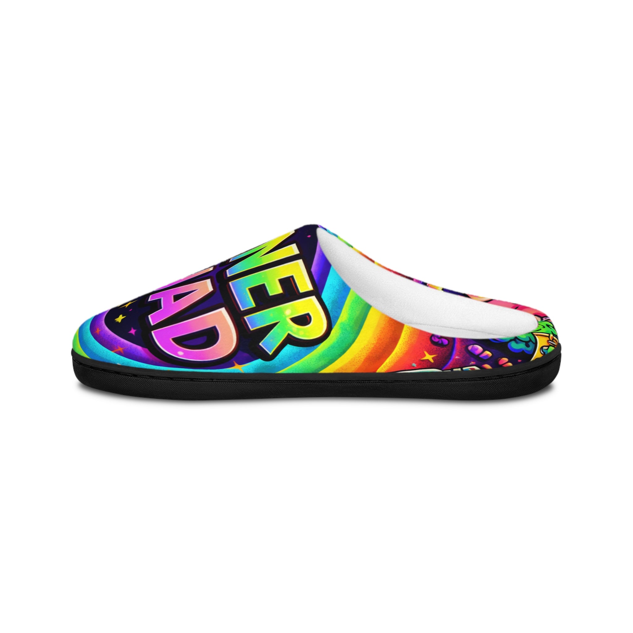 Slippers — Rainbow “Stoner Squad” Cozy Indoor Slides