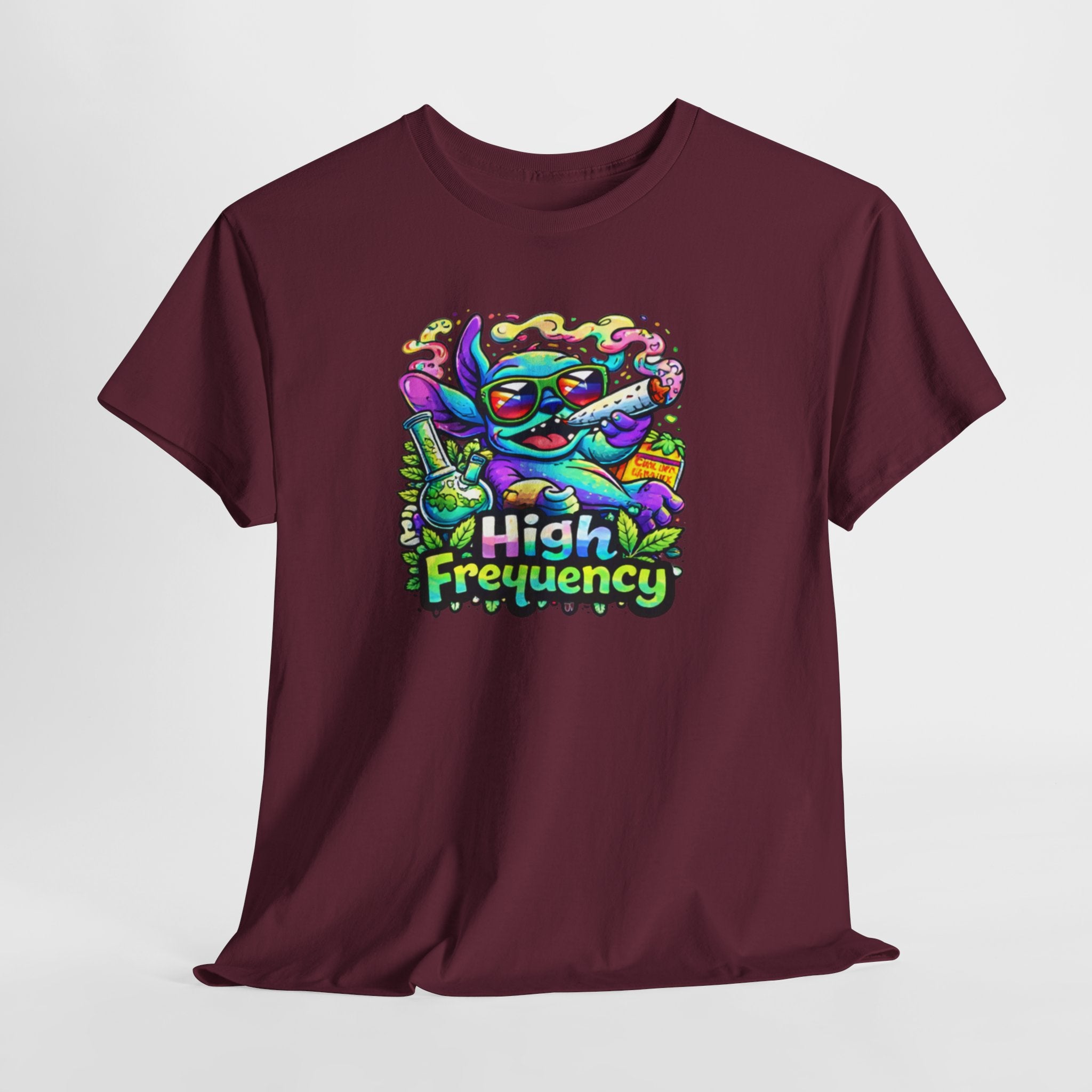 Psychedelic Cat 'High Frequency' Graphic Tee