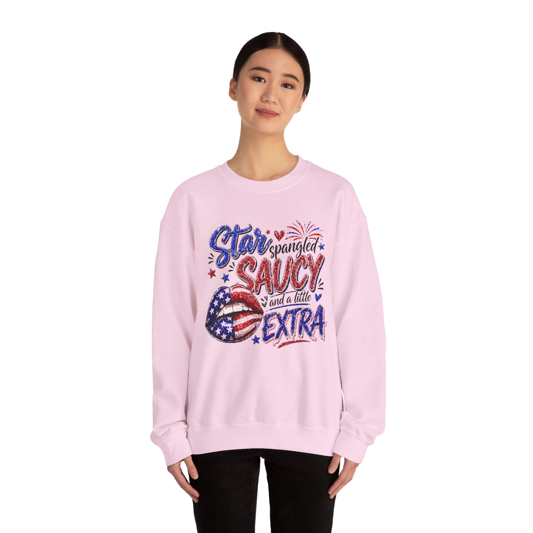 Patriotic 'Star Spangled Saucy & a Little Extra' Sweatshirt
