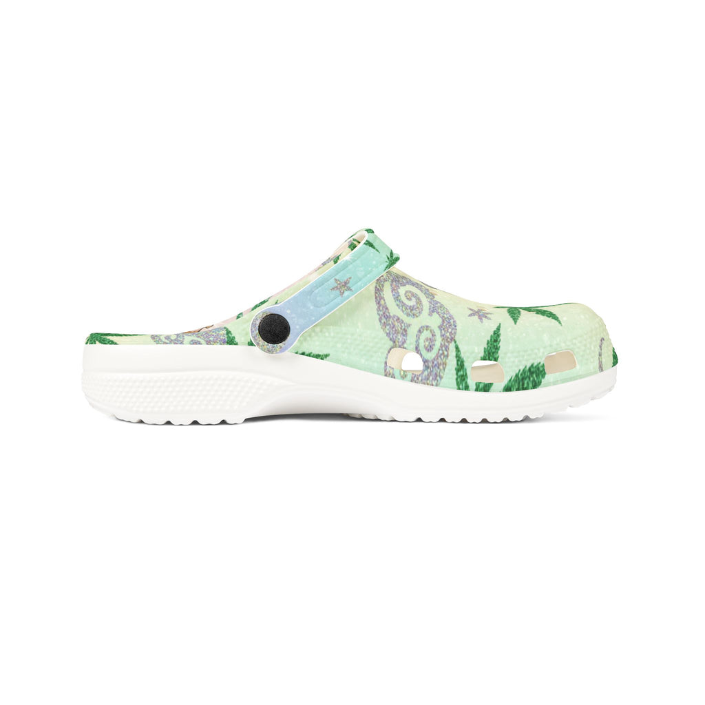 Cartoon Cannabis Camper Clogs - EVA Foam Slip-On Shoes