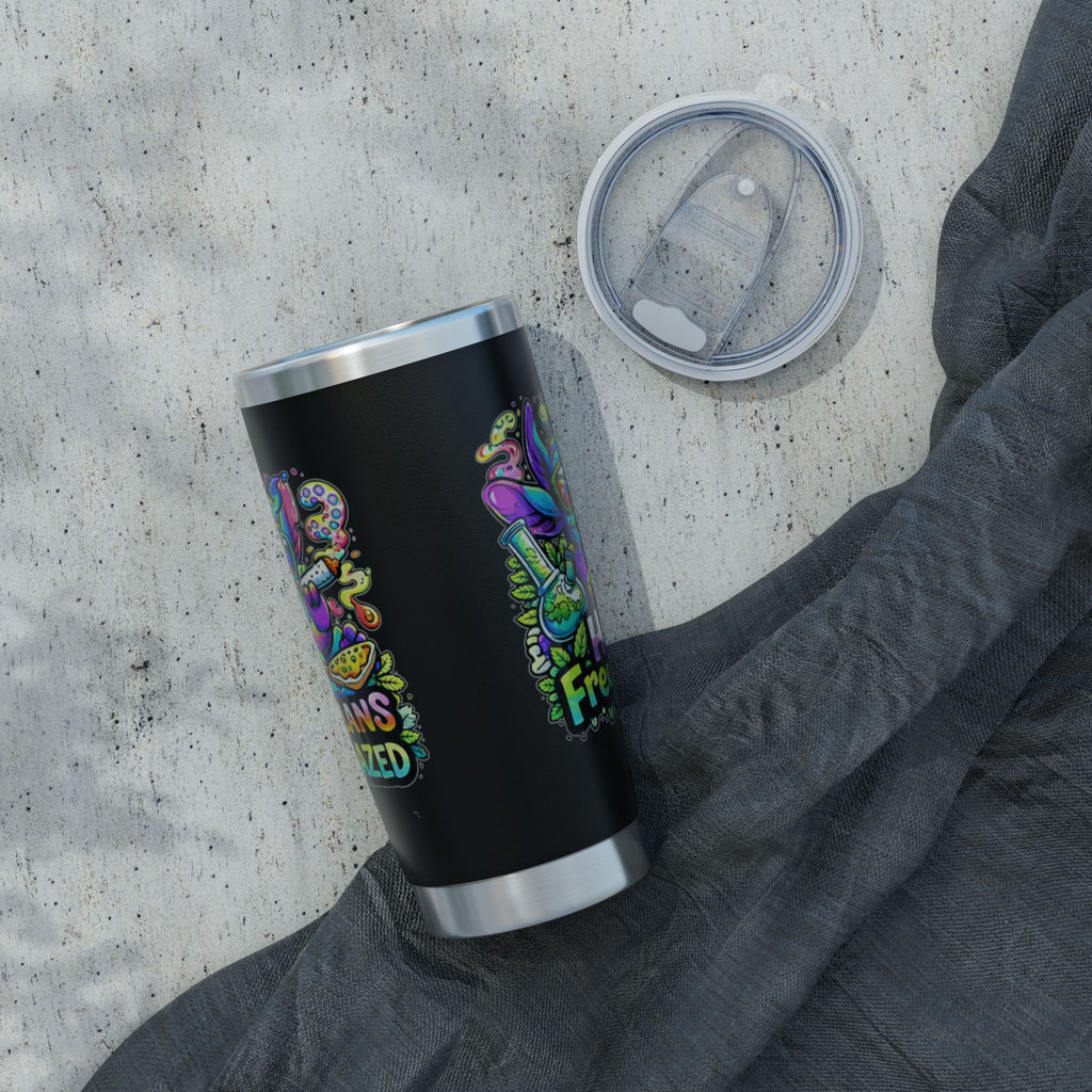 20oz Tumbler — Colorful Vagabond Travel Cup with 'Vagabond' Adventure Artwork