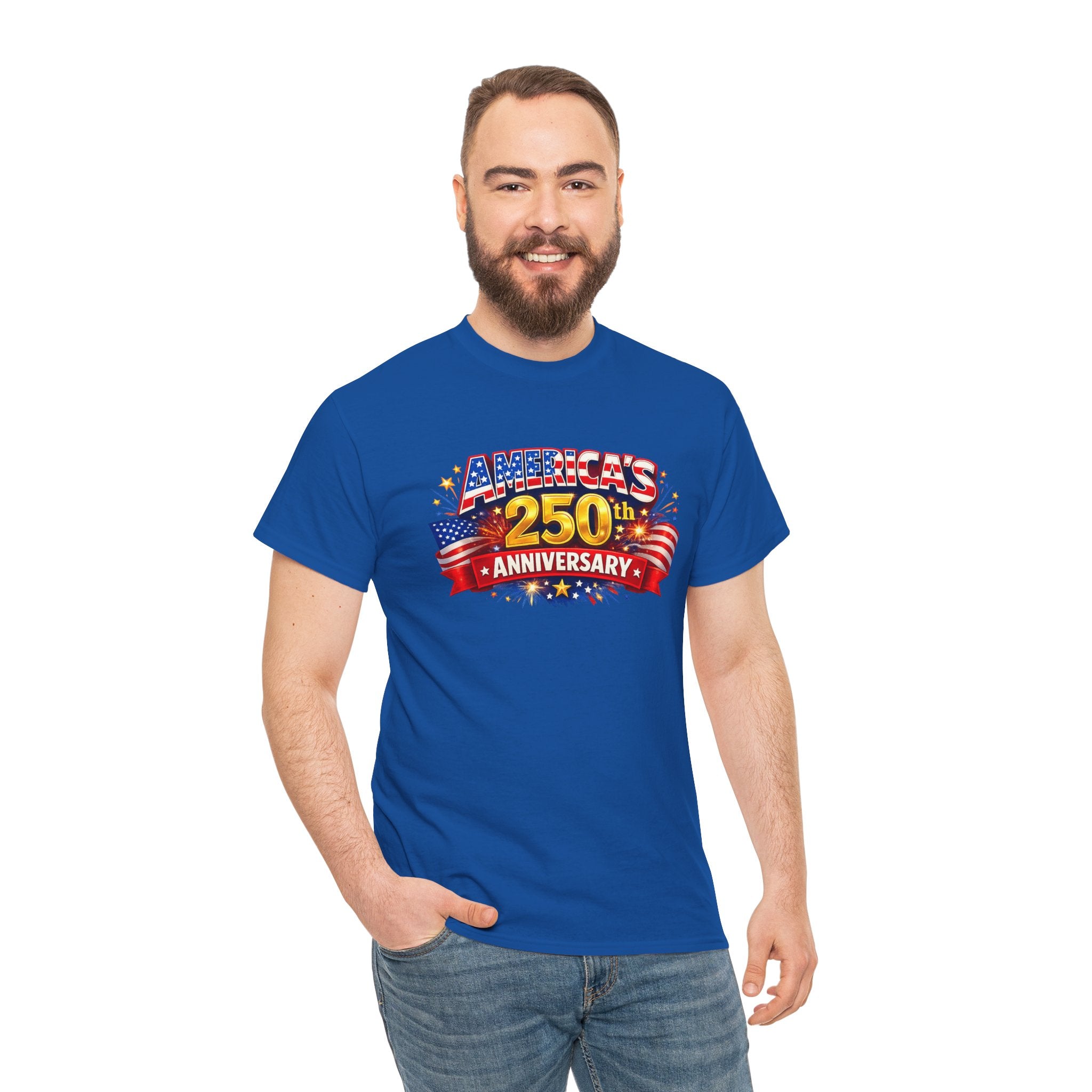America's 250th Anniversary T-Shirt — Patriotic 4th of July Tee