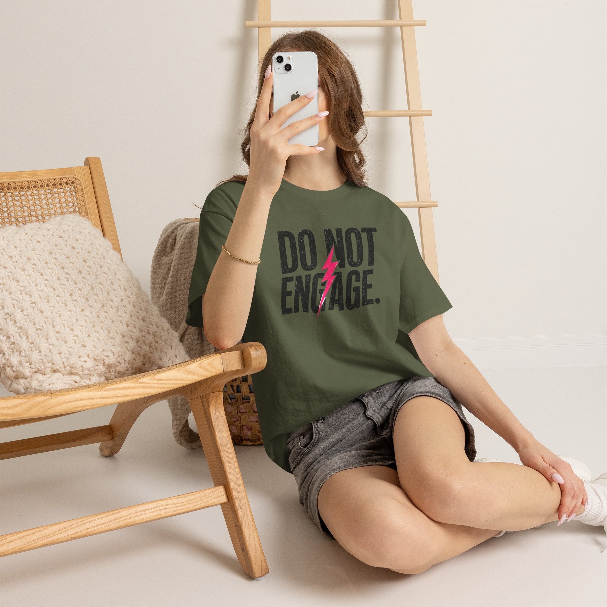 Do Not Engage Lightning Tee — Funny Bold Graphic T‑Shirt