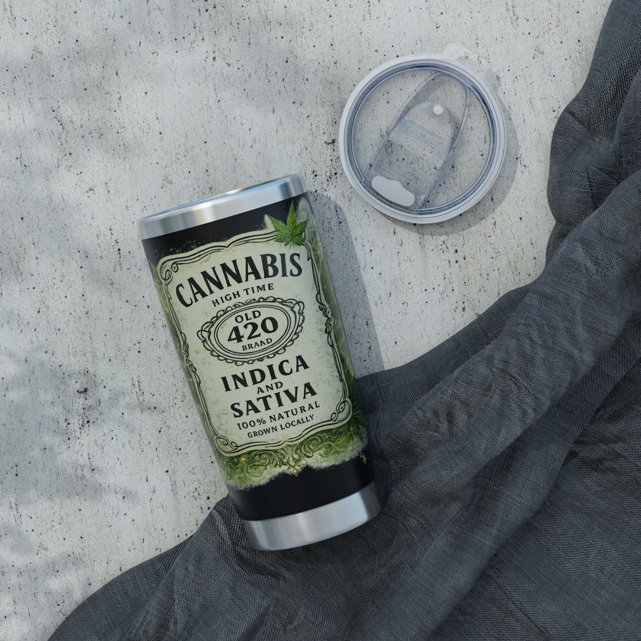 Cannabis 420 Tumbler — 20oz Insulated Vagabond Travel Cup