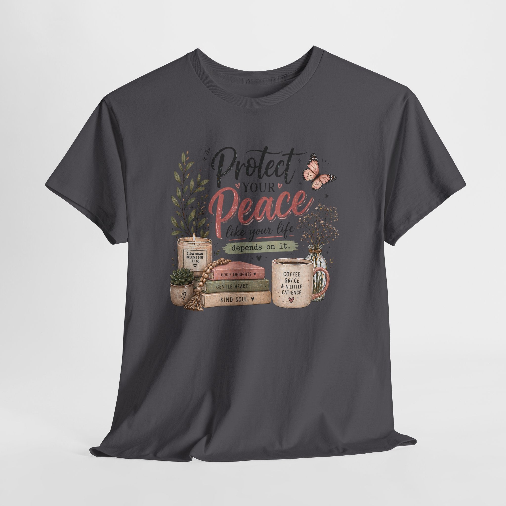 Protect Your Peace Tee — Inspirational Floral Graphic T-Shirt