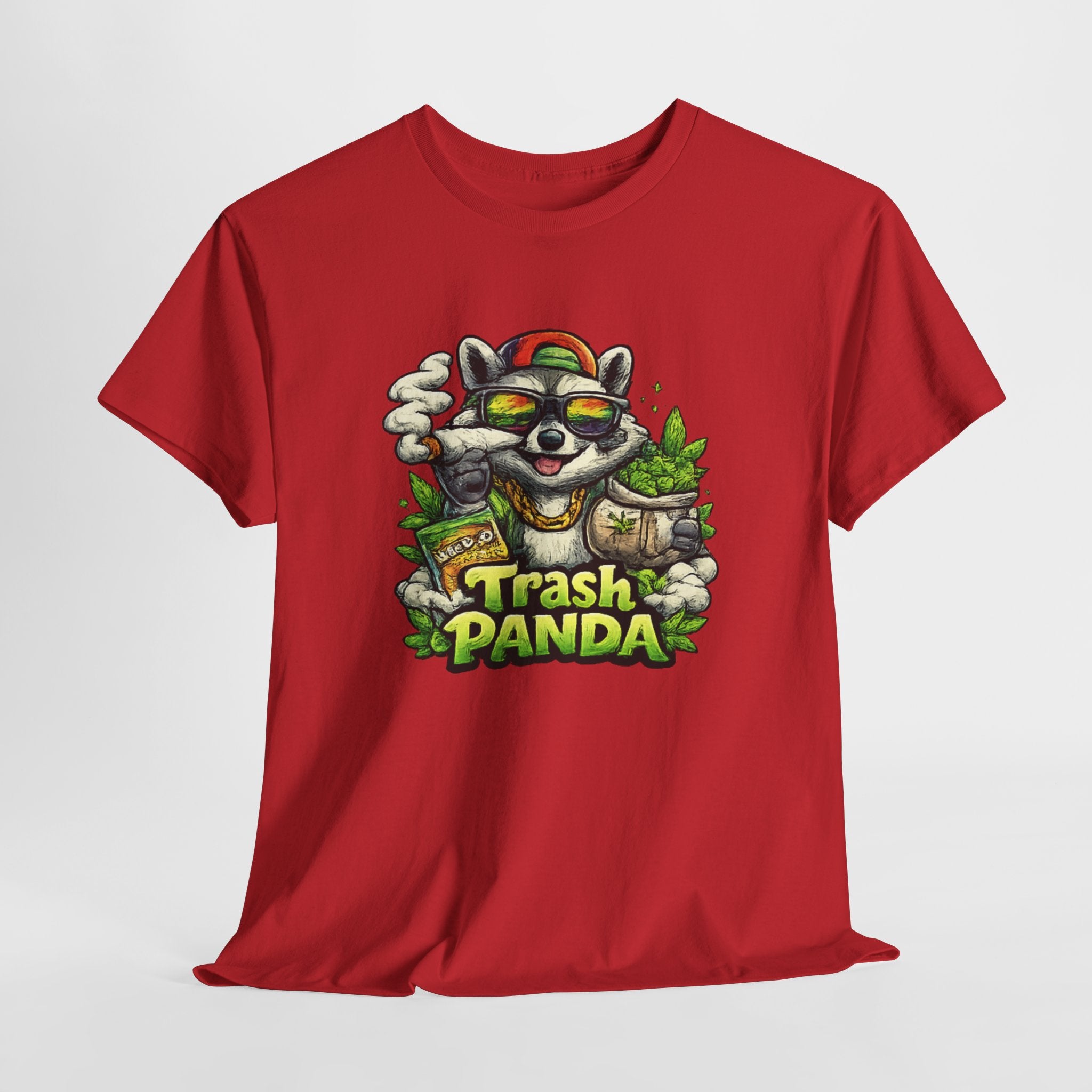 Trash Panda Graphic Tee — Funny Raccoon Streetwear Shirt
