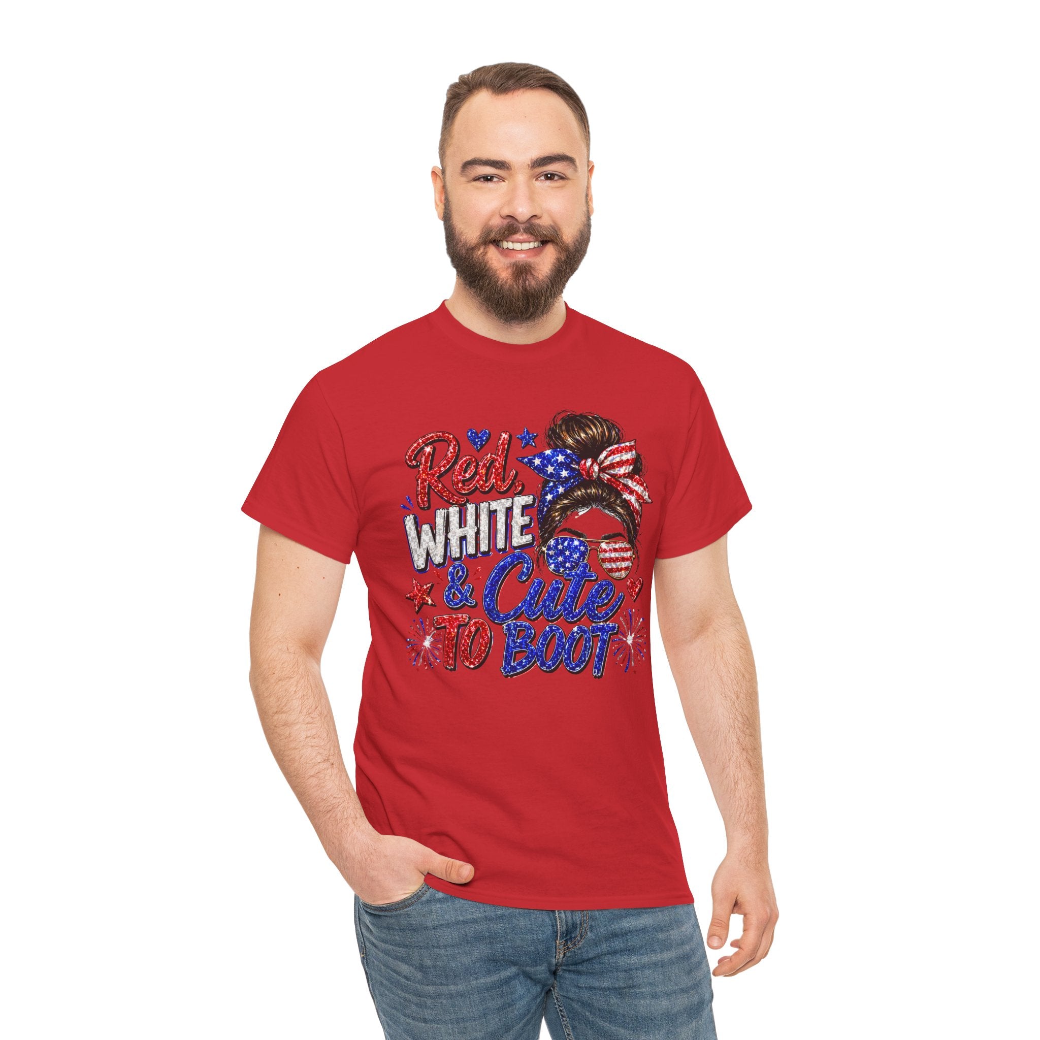 Patriotic 'Red White & Cute To Boot' Tee