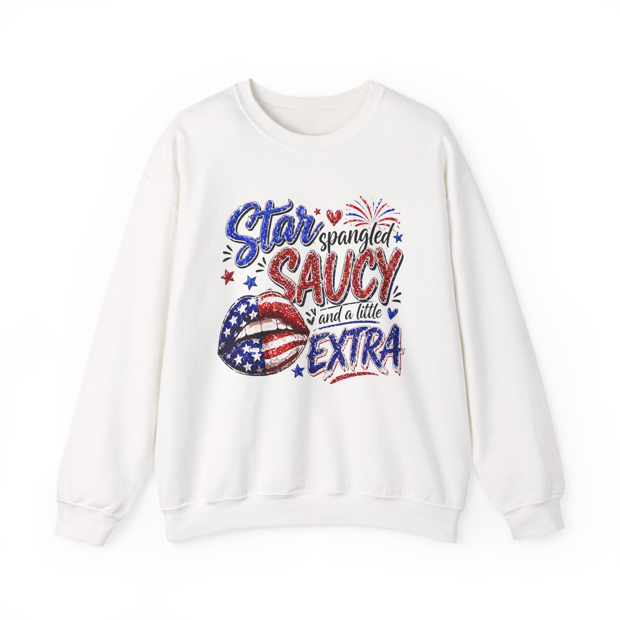 Patriotic 'Star Spangled Saucy & a Little Extra' Sweatshirt