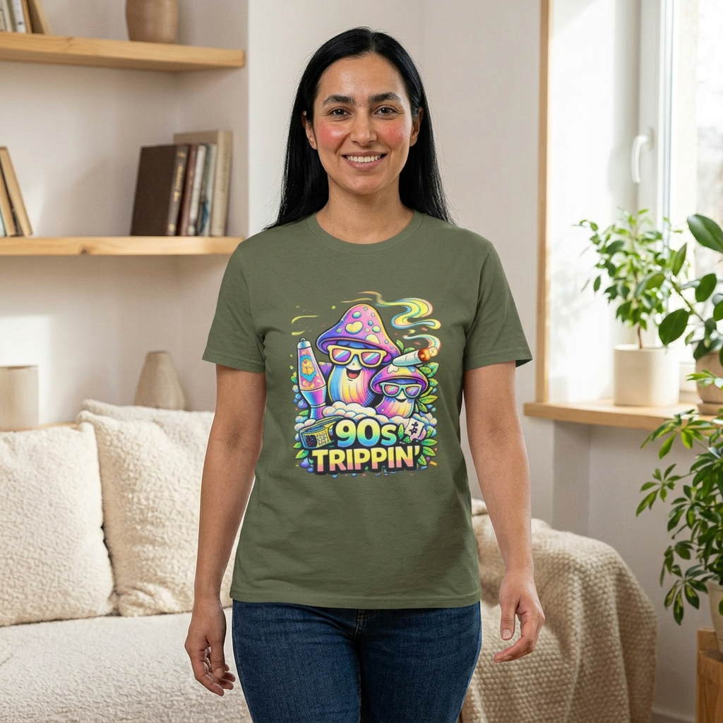 90s Trippin' Mushroom Tee