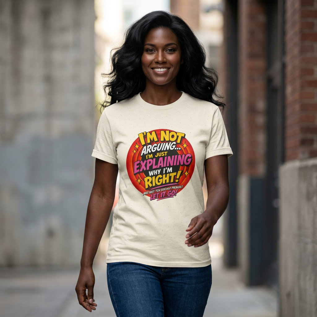 I'm Not Arguing T-Shirt — Funny 'I'm Just Explaining Why I'm Right' Graphic Tee