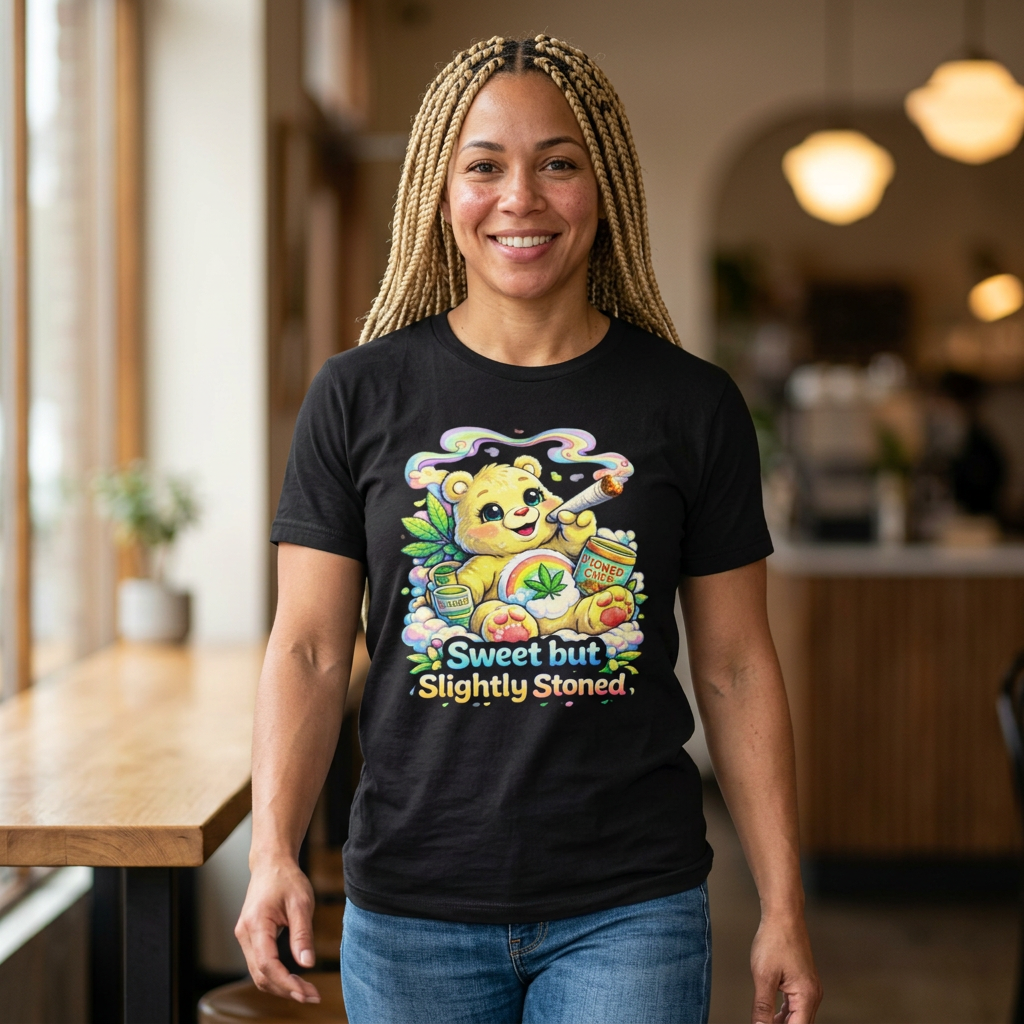Sweet But Slightly Stoned Bear T-Shirt