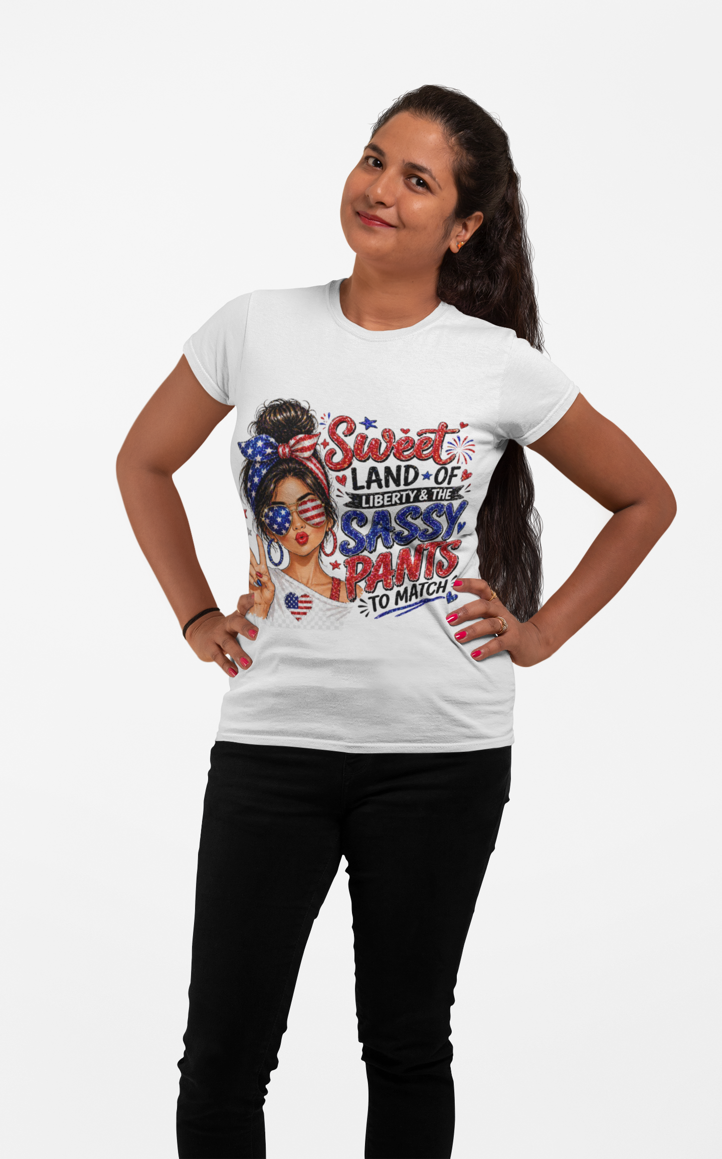 Patriotic 'Sweet Land of Liberty' Sassy Pants Tee