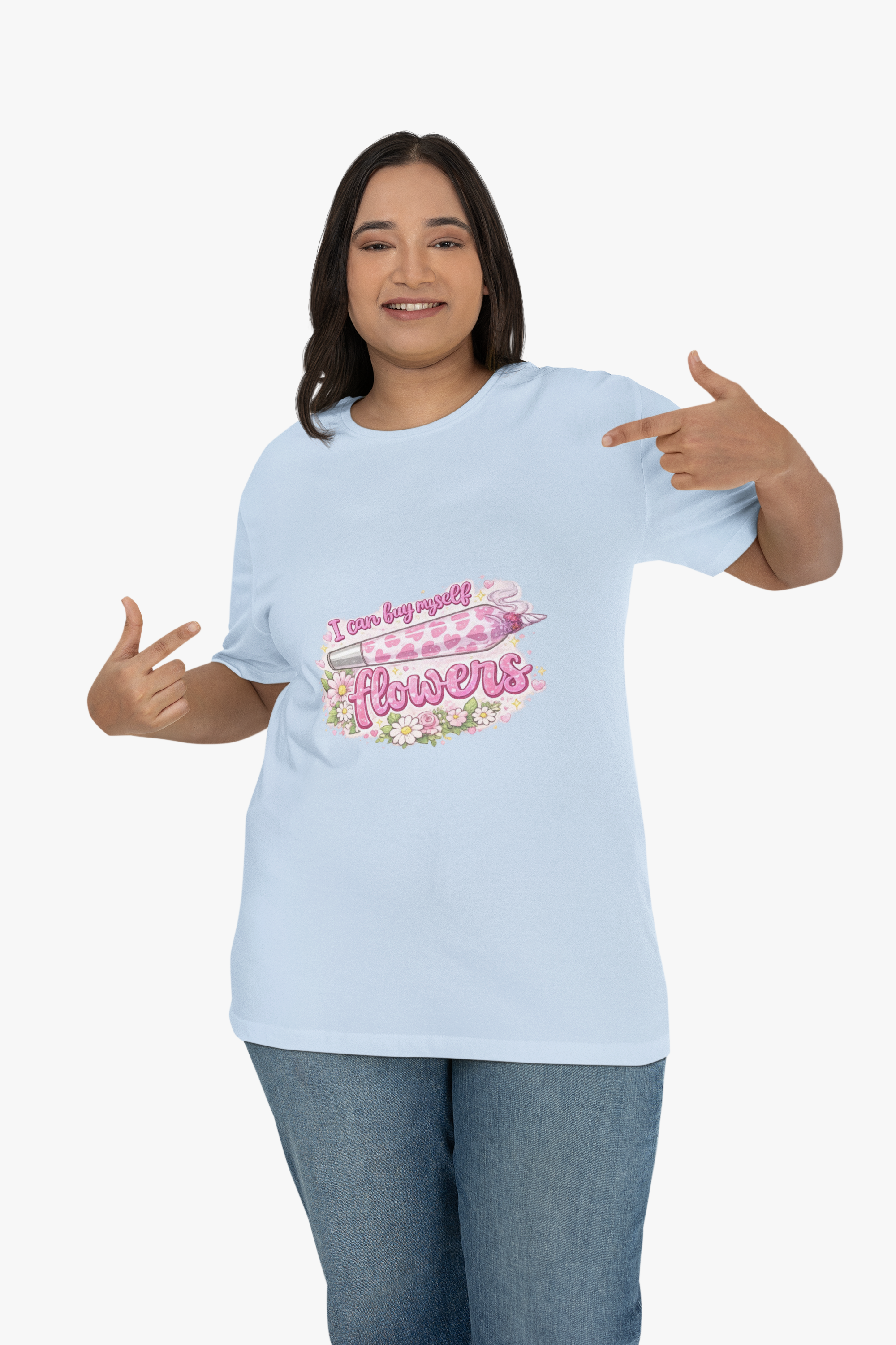 Floral 'I Own A Bouquet Of Flowers' Graphic Tee — Women's Cute Garden Shirt