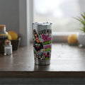 Mom Life 20oz Tumbler – 'Mom with Coffee, Plants & Music' Insulated Travel Cup