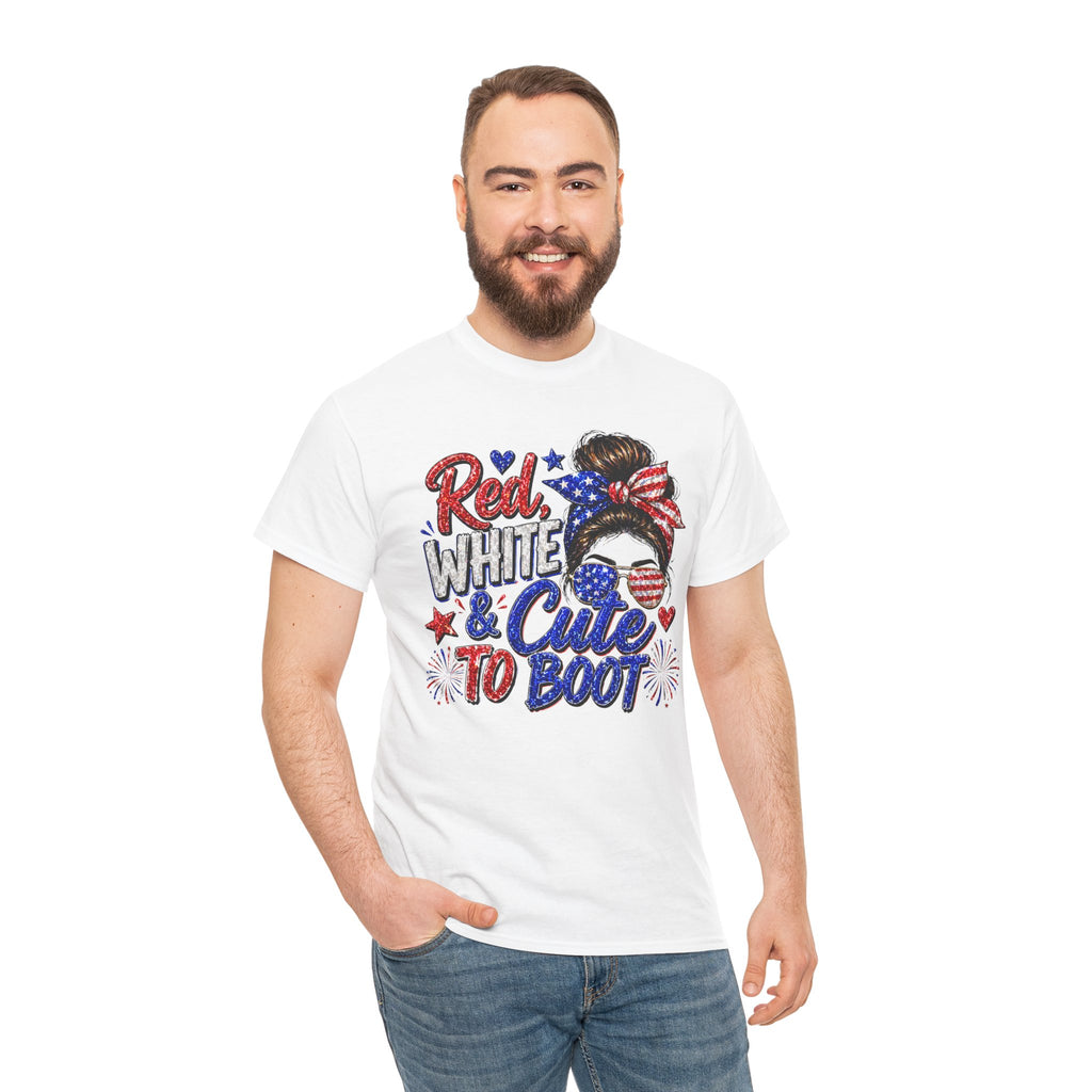 Patriotic 'Red White & Cute To Boot' Tee