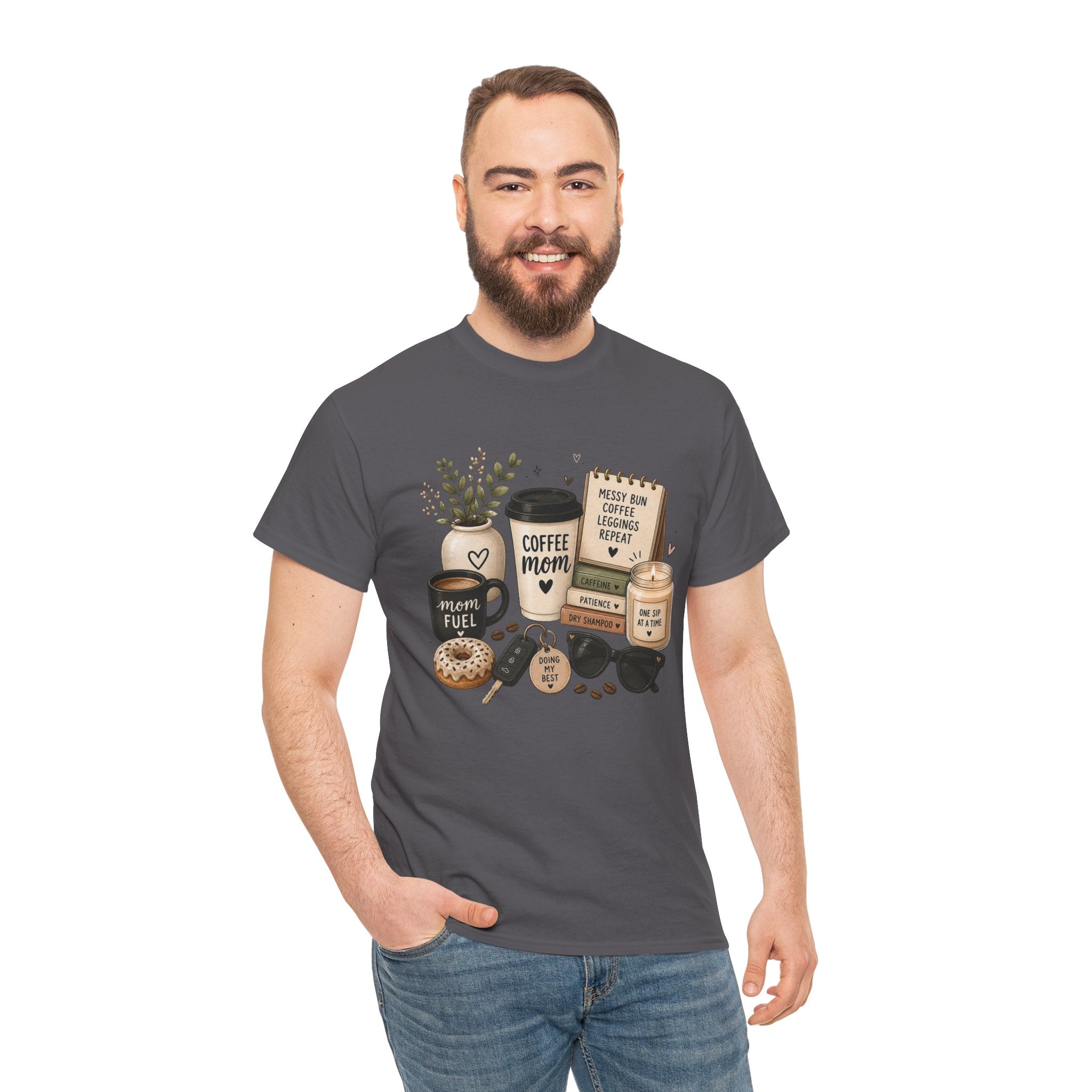 Coffee Mom Tee — Cute Coffee & Cookies Graphic T-Shirt