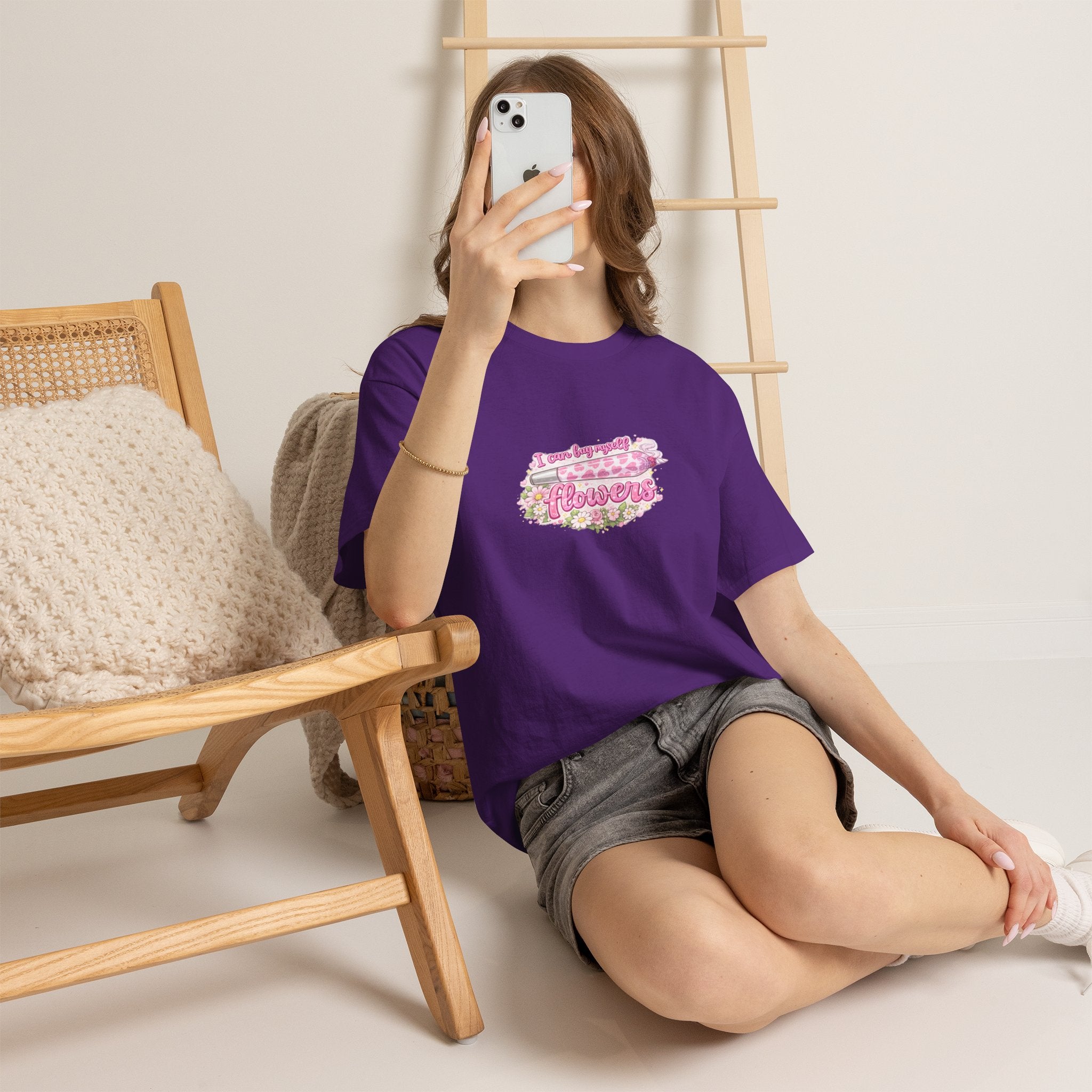 Floral 'I Own A Bouquet Of Flowers' Graphic Tee — Women's Cute Garden Shirt