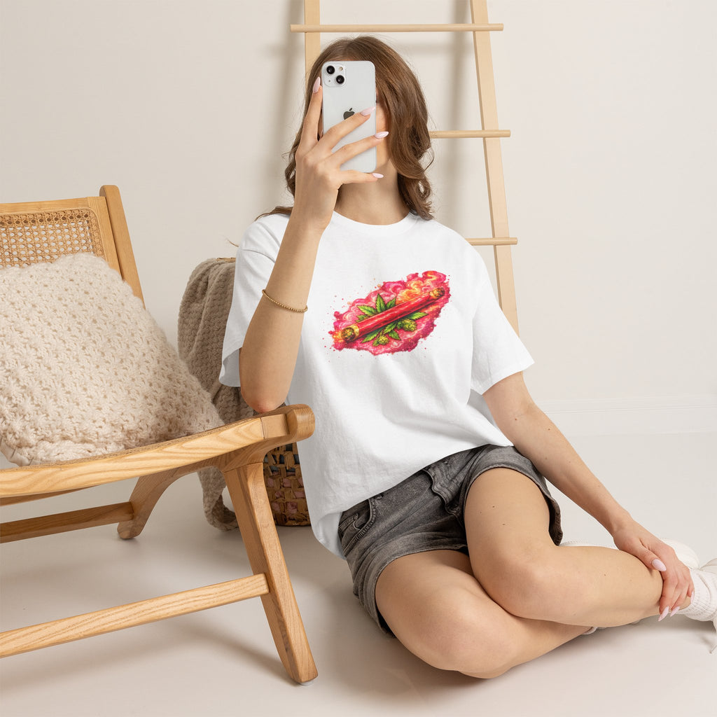 Spicy Cigar Verde Tee — Retro Chili & Cigar Graphic T-Shirt