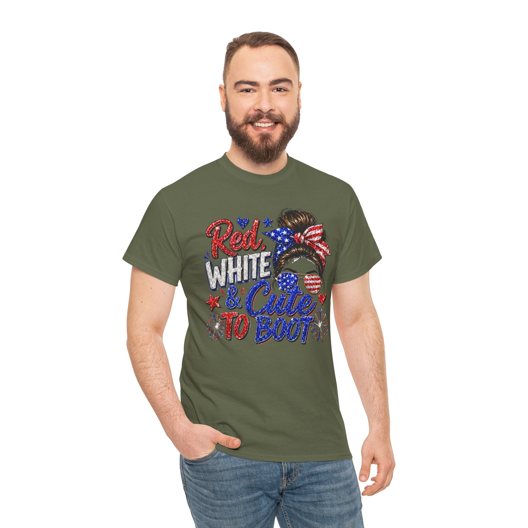 Patriotic 'Red White & Cute To Boot' Tee
