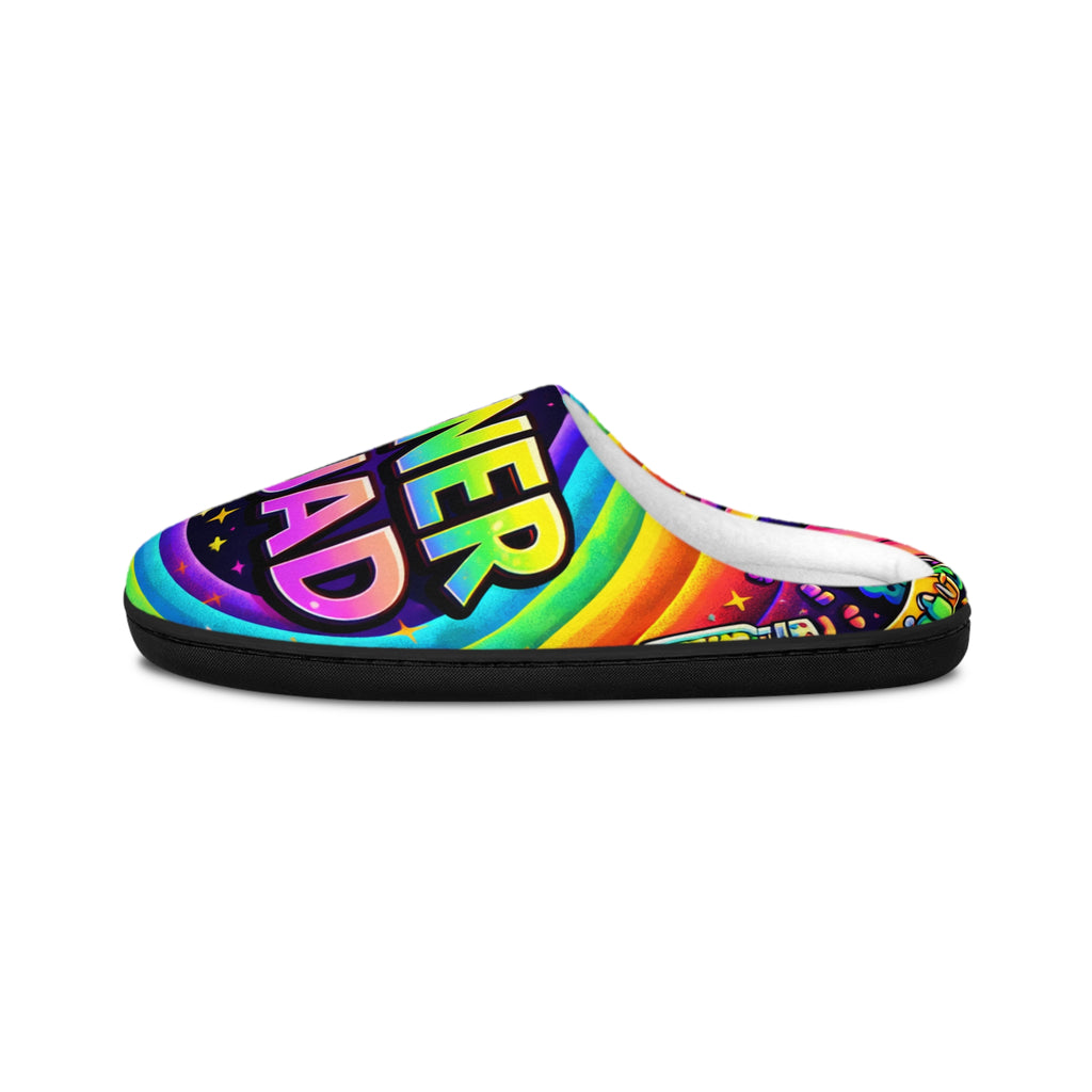 Slippers — Rainbow “Stoner Squad” Cozy Indoor Slides