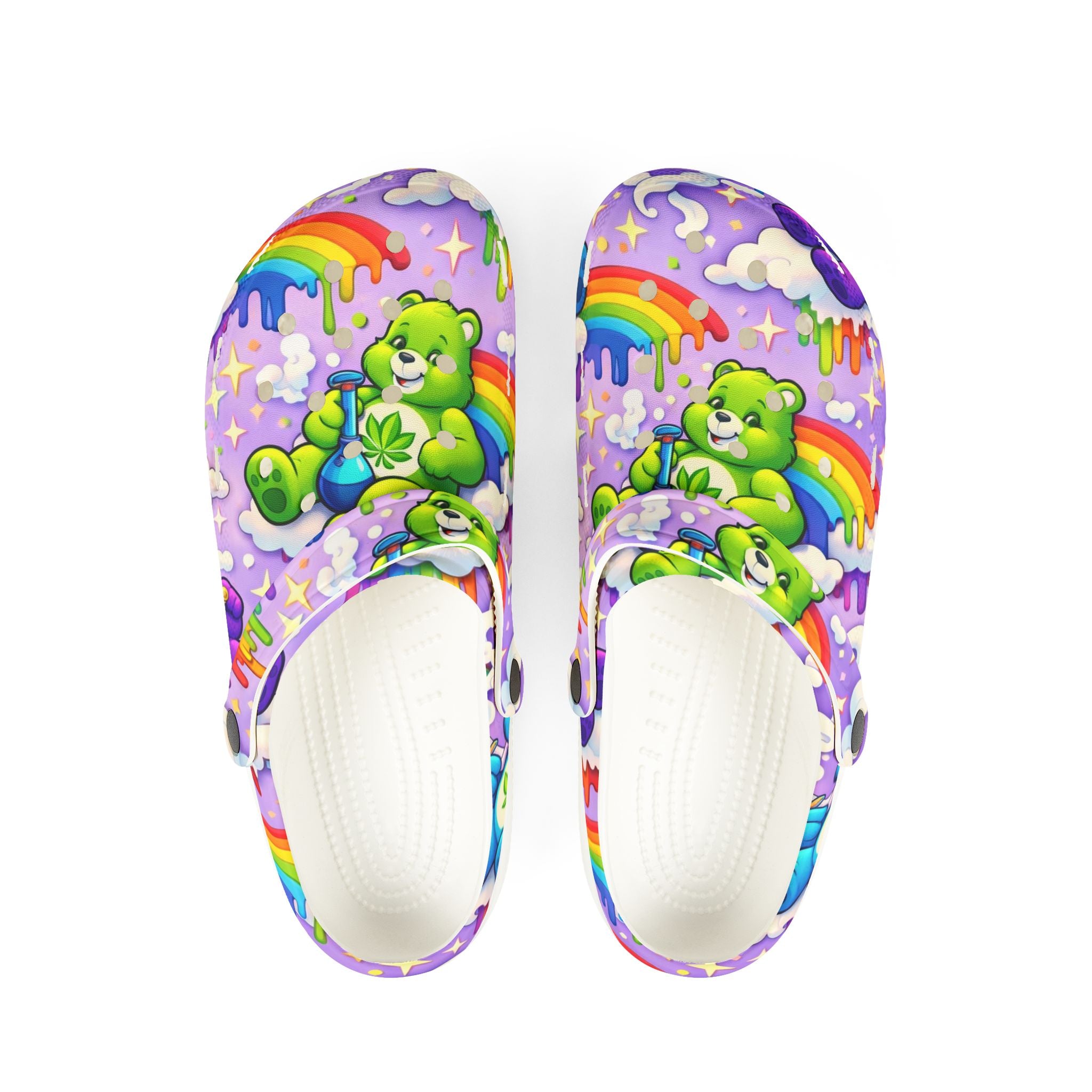Care Bears Rainbow Clog — Colorful EVA Foam Slip-On Shoes