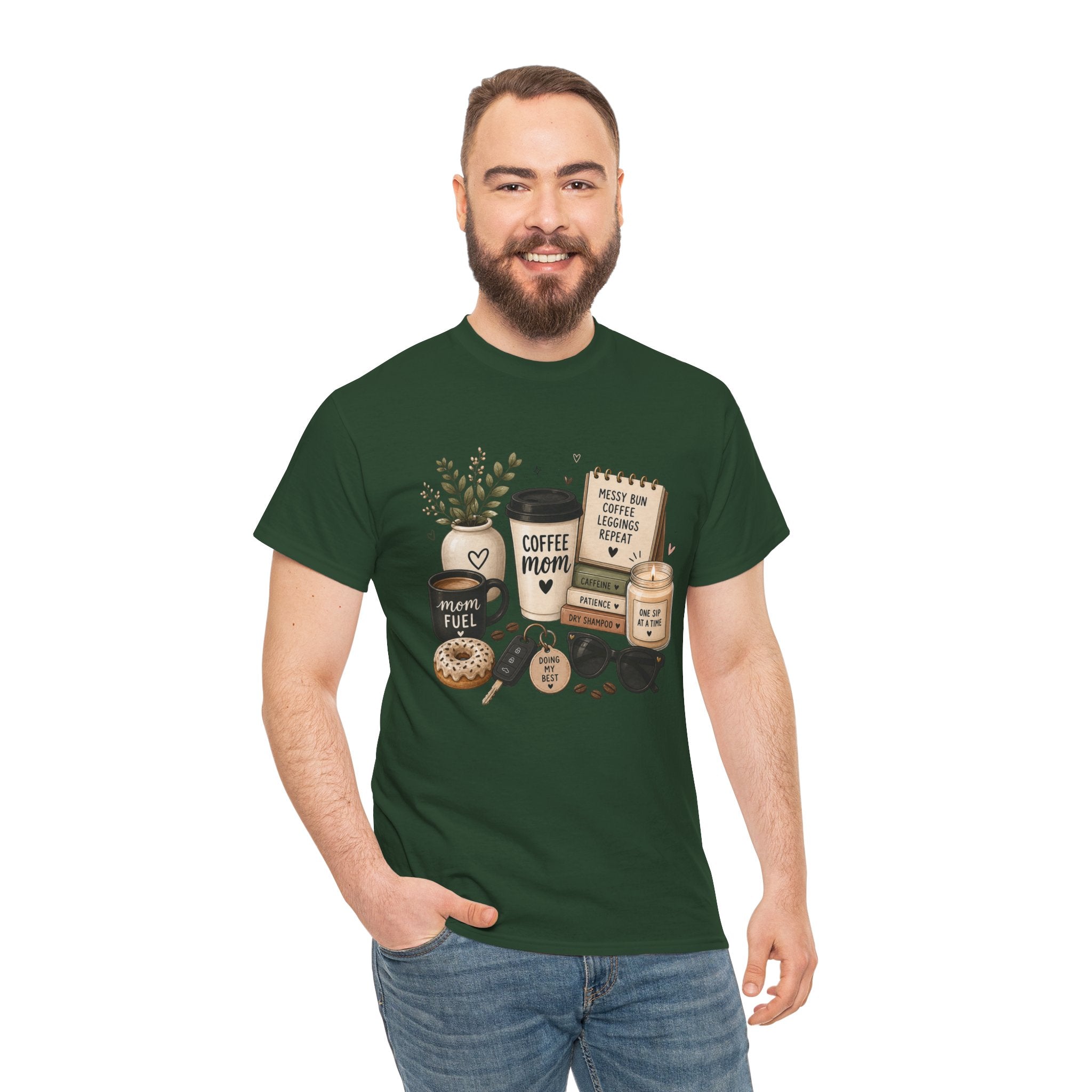 Coffee Mom Tee — Cute Coffee & Cookies Graphic T-Shirt