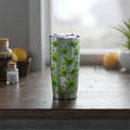 Cannabis Leaf 20oz Tumbler – Green Marijuana Pattern Insulated Travel Cup