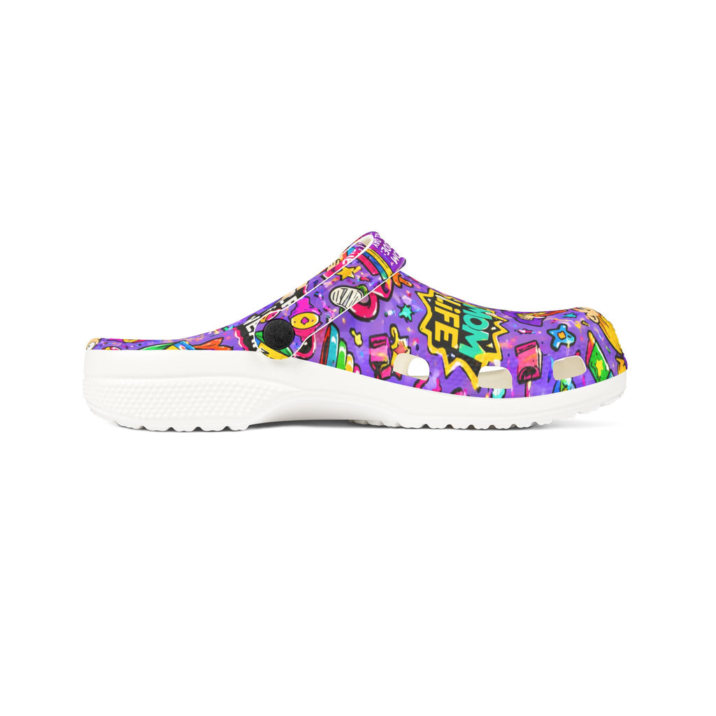 Cartoon Chaos EVA Clogs – Colorful Kids' Slip-On Foam Shoes
