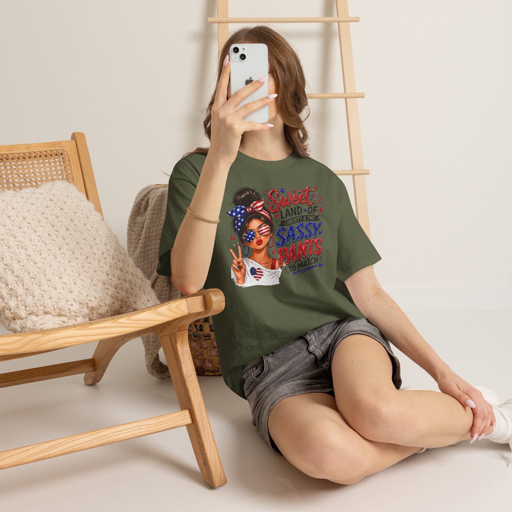 Patriotic 'Sweet Land of Liberty' Sassy Pants Tee