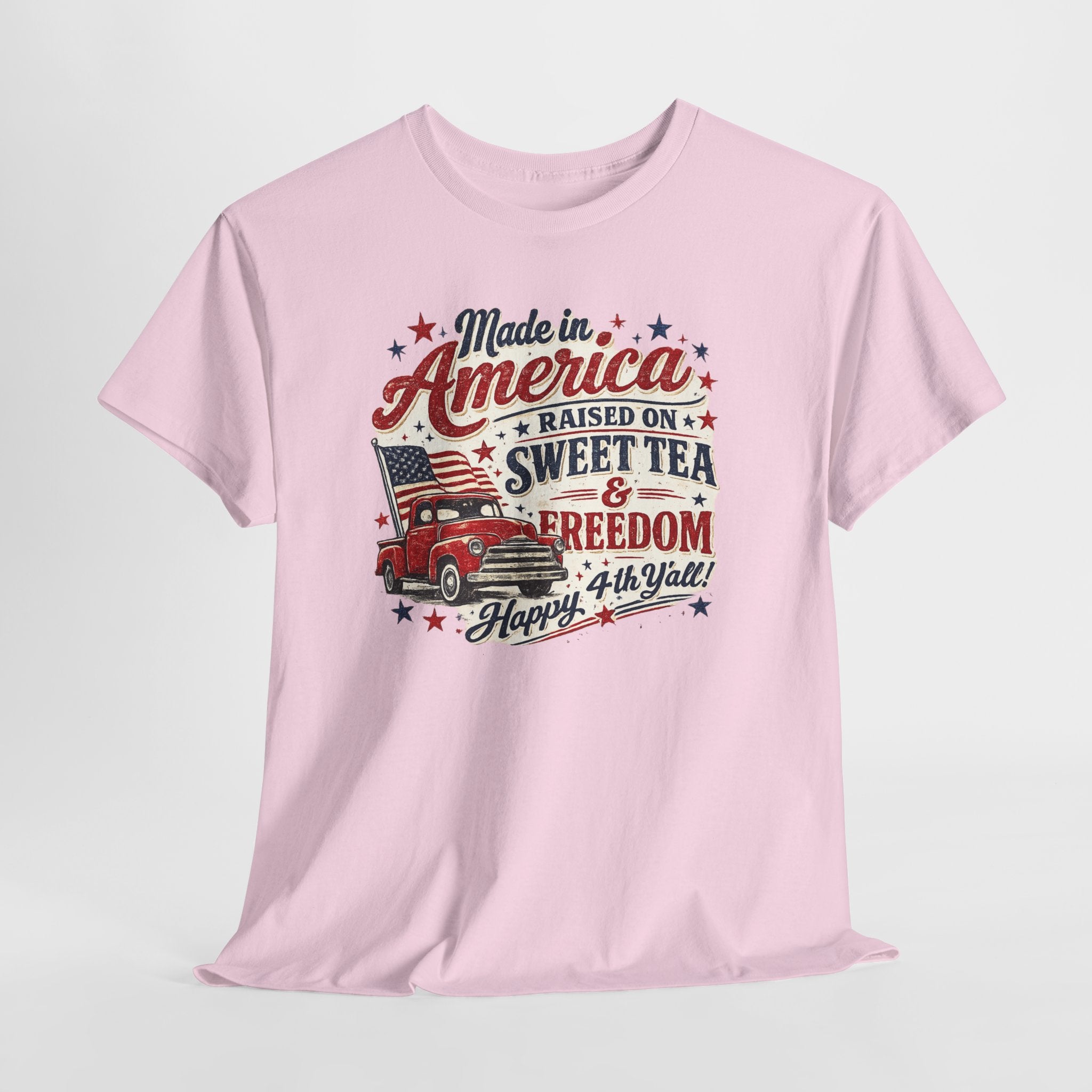 Made in America Sweet Tea & Freedom T-Shirt — 4th of July Patriotic Tee