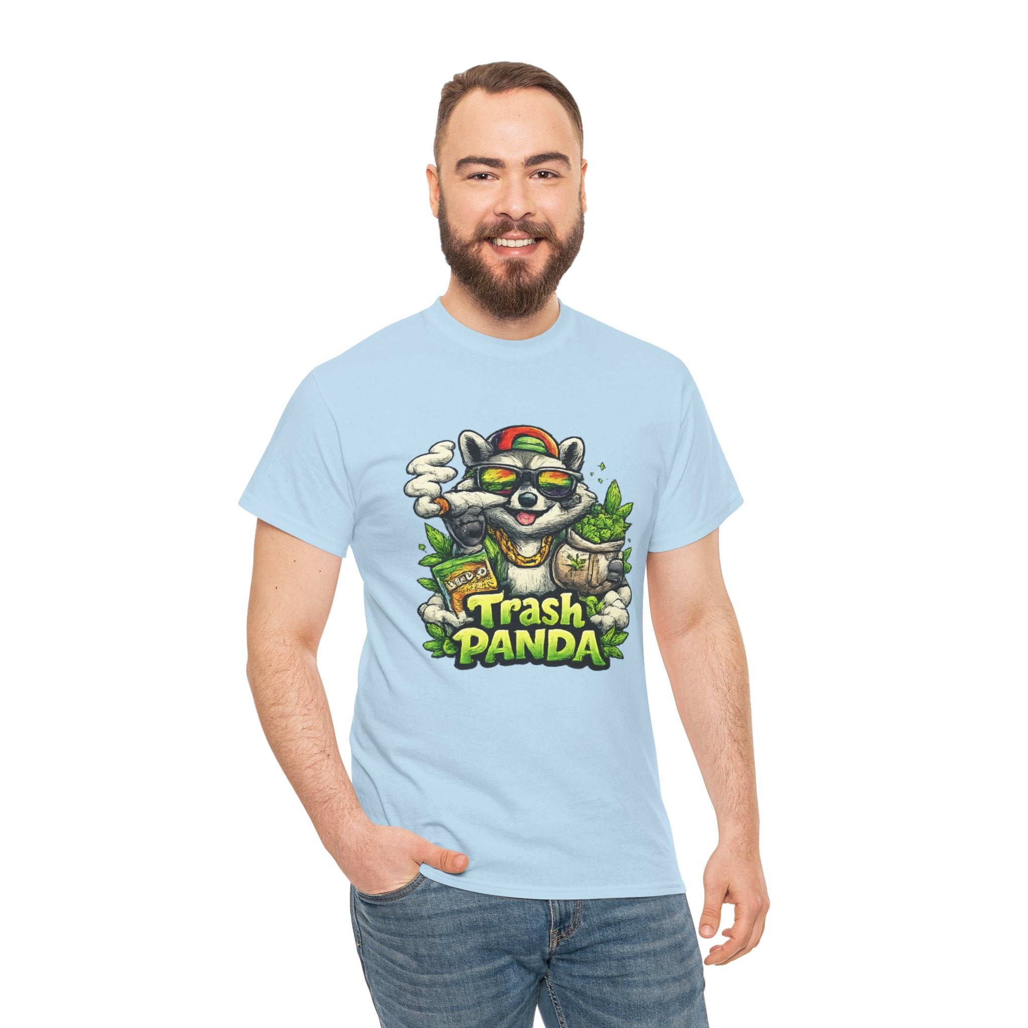 Trash Panda Graphic Tee — Funny Raccoon Streetwear Shirt