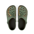 Green Botanical Leaf EVA Clogs — Comfortable Slip-On Garden Shoes